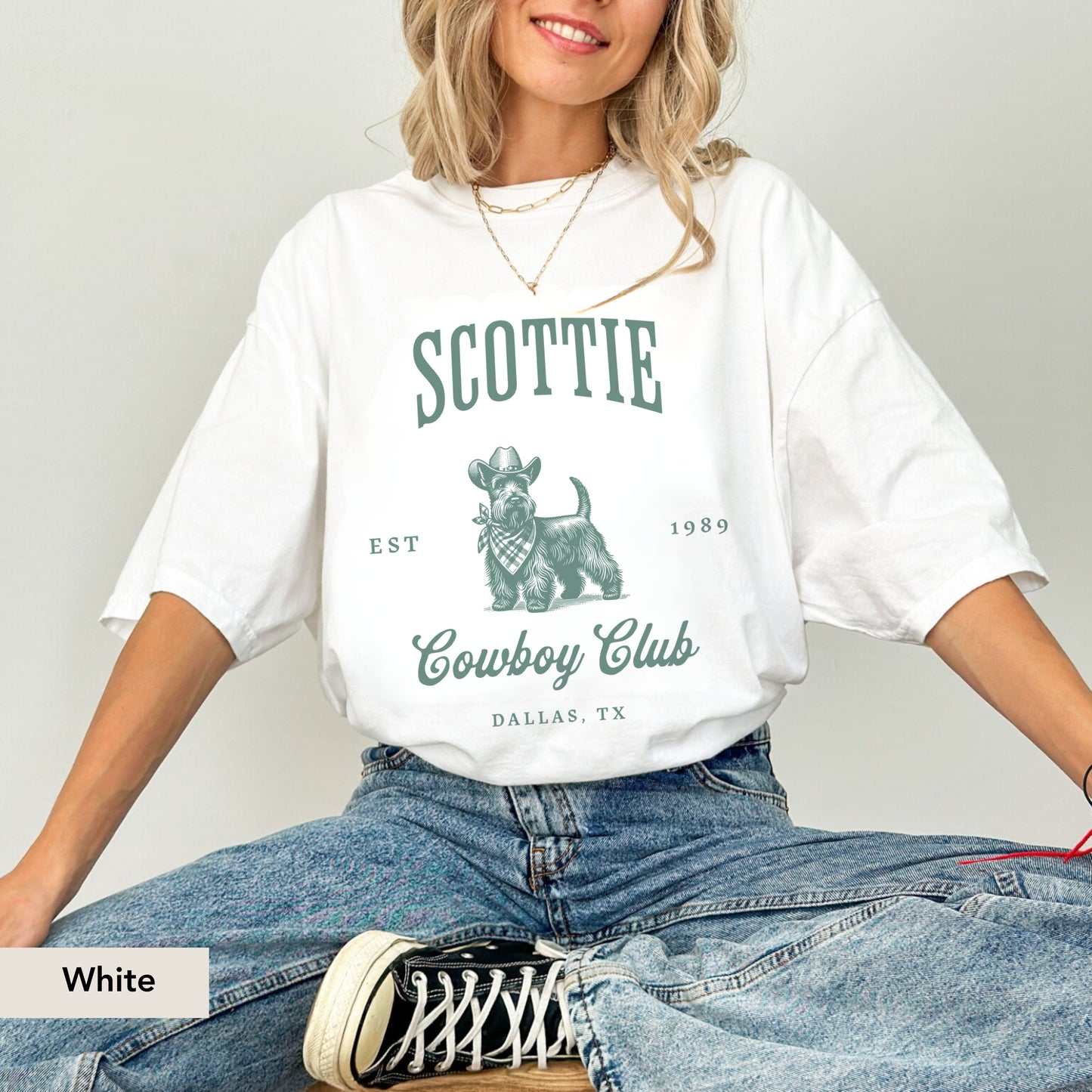 Scottish Terrier Cowboy Club Shirt