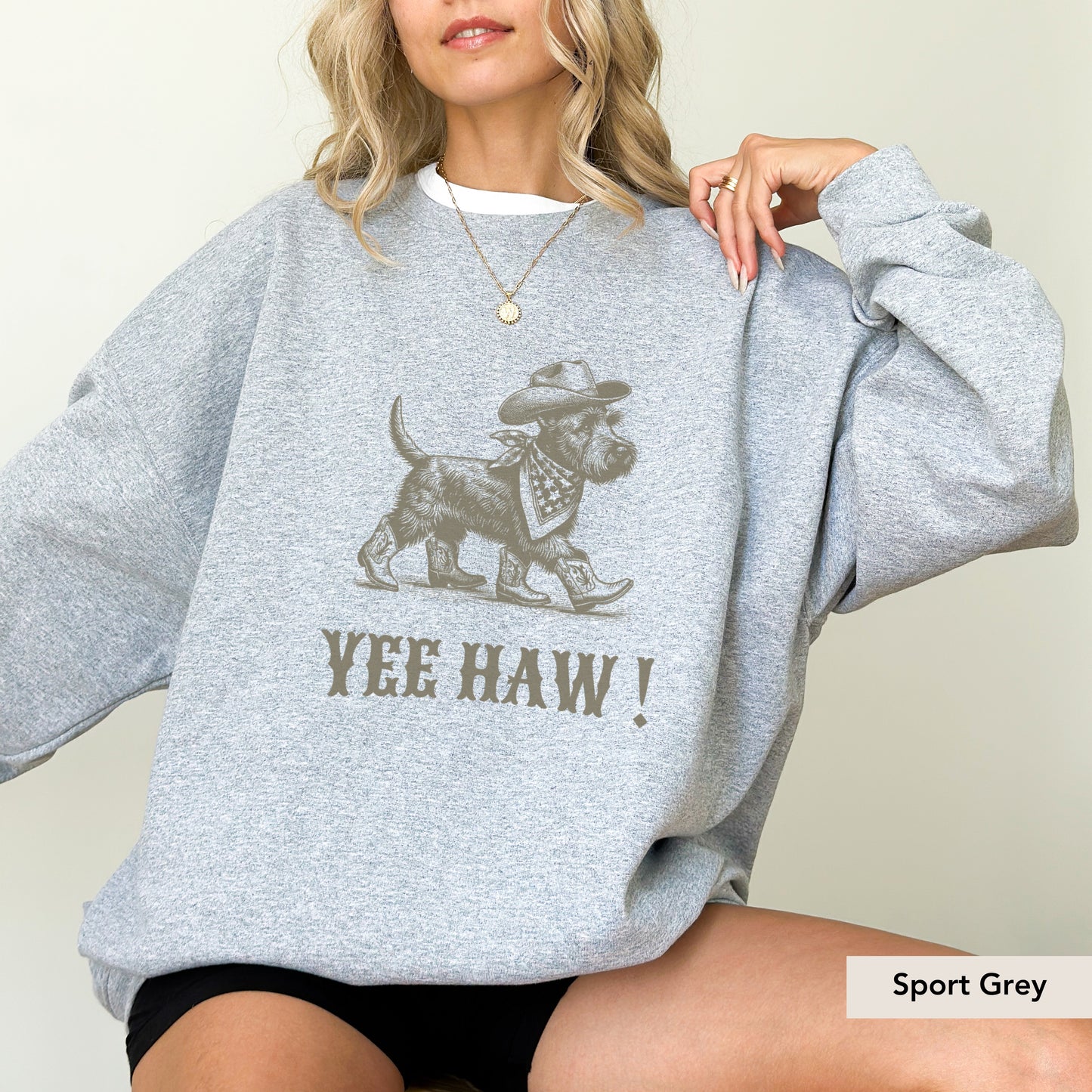 Scottish Terrier Yeehaw Sweatshirt