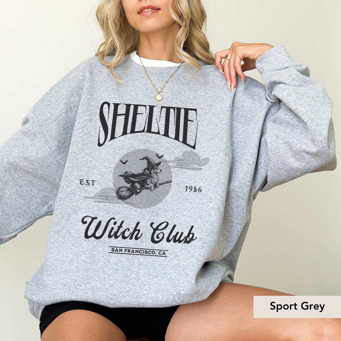 Shetland Sheepdog Witch Club Sweatshirt
