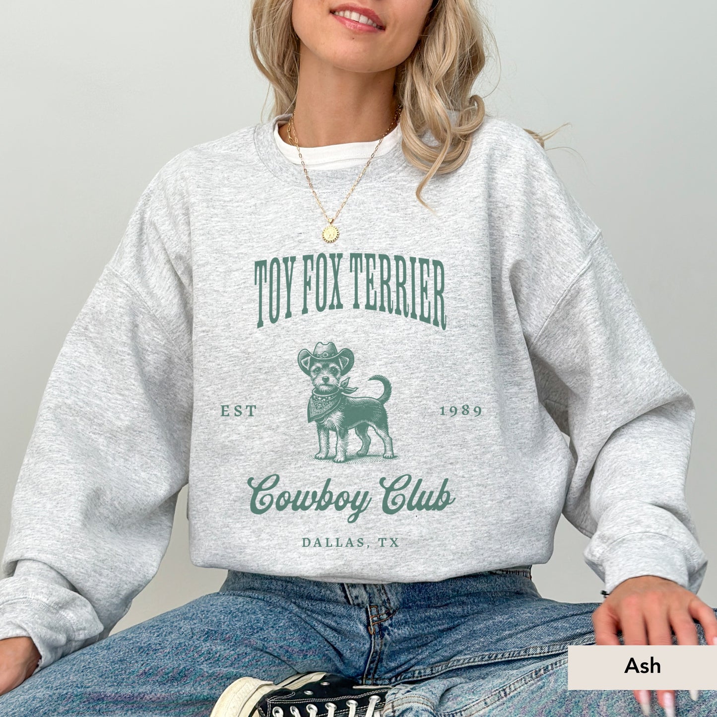 Toy Fox Terrier Cowboy Club Sweatshirt