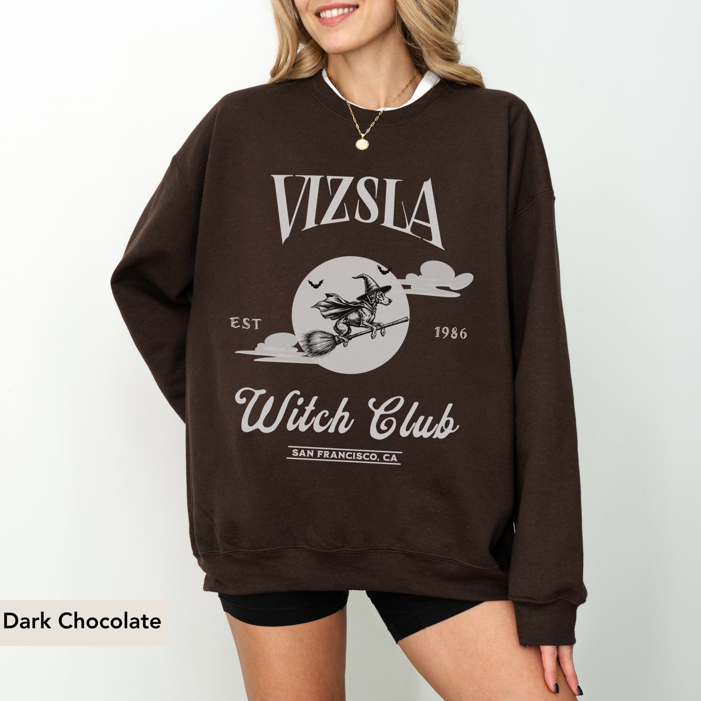 Vizsla Witch Club Sweatshirt
