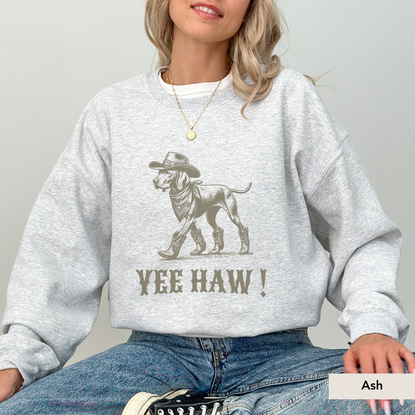 Vizsla Yeehaw Sweatshirt