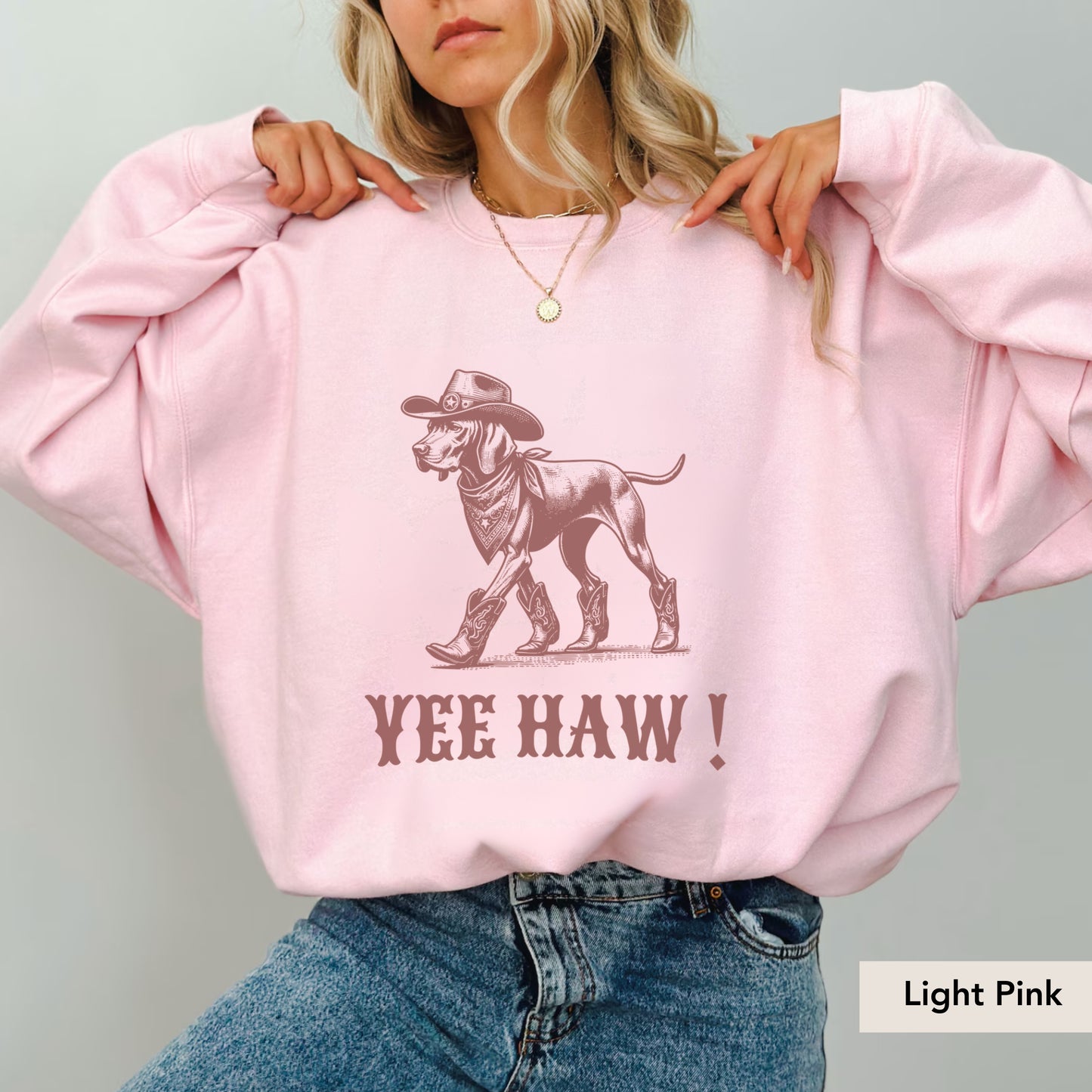 Vizsla Yeehaw Sweatshirt