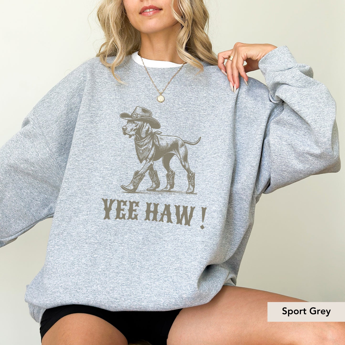 Vizsla Yeehaw Sweatshirt