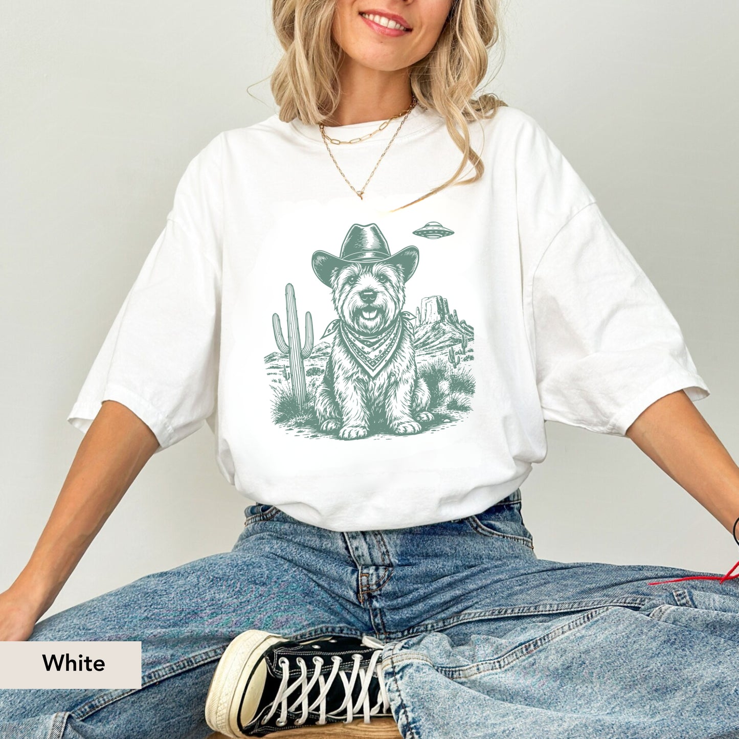 West highland White Terrier UFO shirt