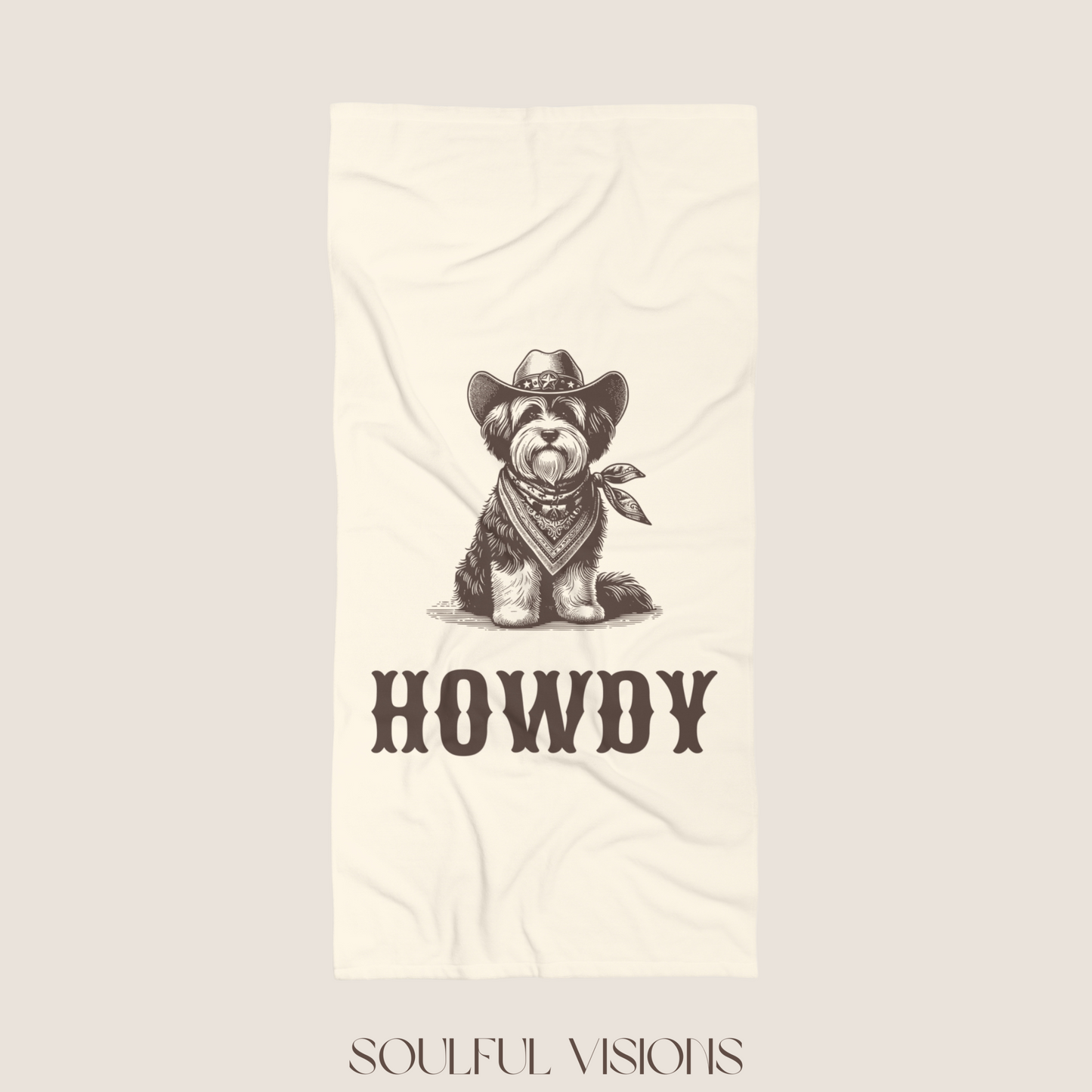 Howdy Havanese Beach Towel