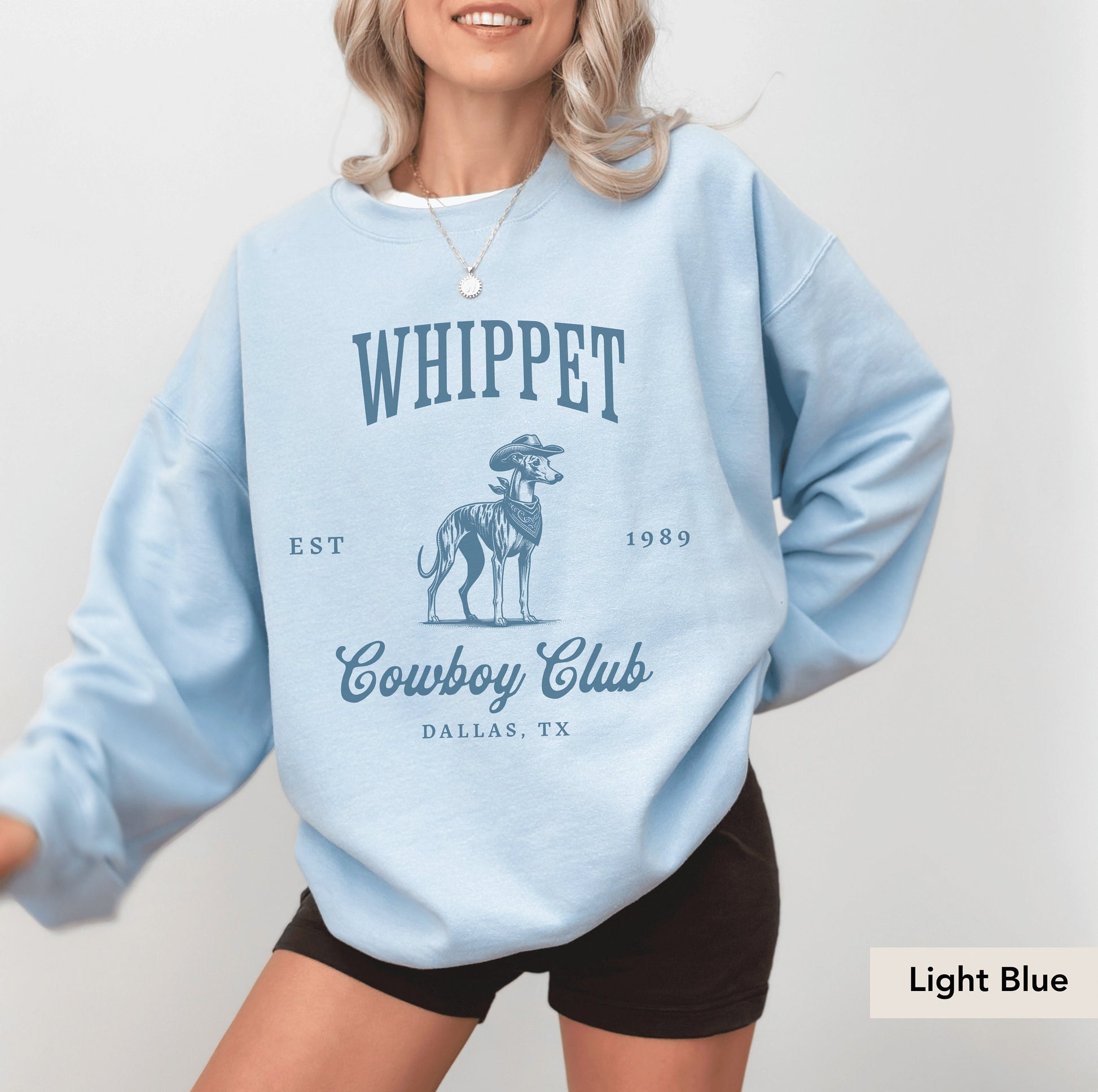 Whippet Cowboy Club Sweatshirt, Whippet Sweatshirt, Whippet mom, Whippet, Whippet gift, Whippet Lovers Gift, Whippet Dad, Whippet shirt