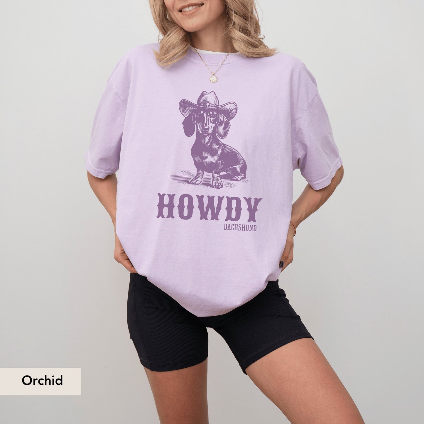 Dachshund Howdy Comfort Colors Shirt, Dachshund, Doxie Mama Shirt, Dachshund Shirt, Dachshund Gift, Doxie Shirt, sausage dog, Doxie