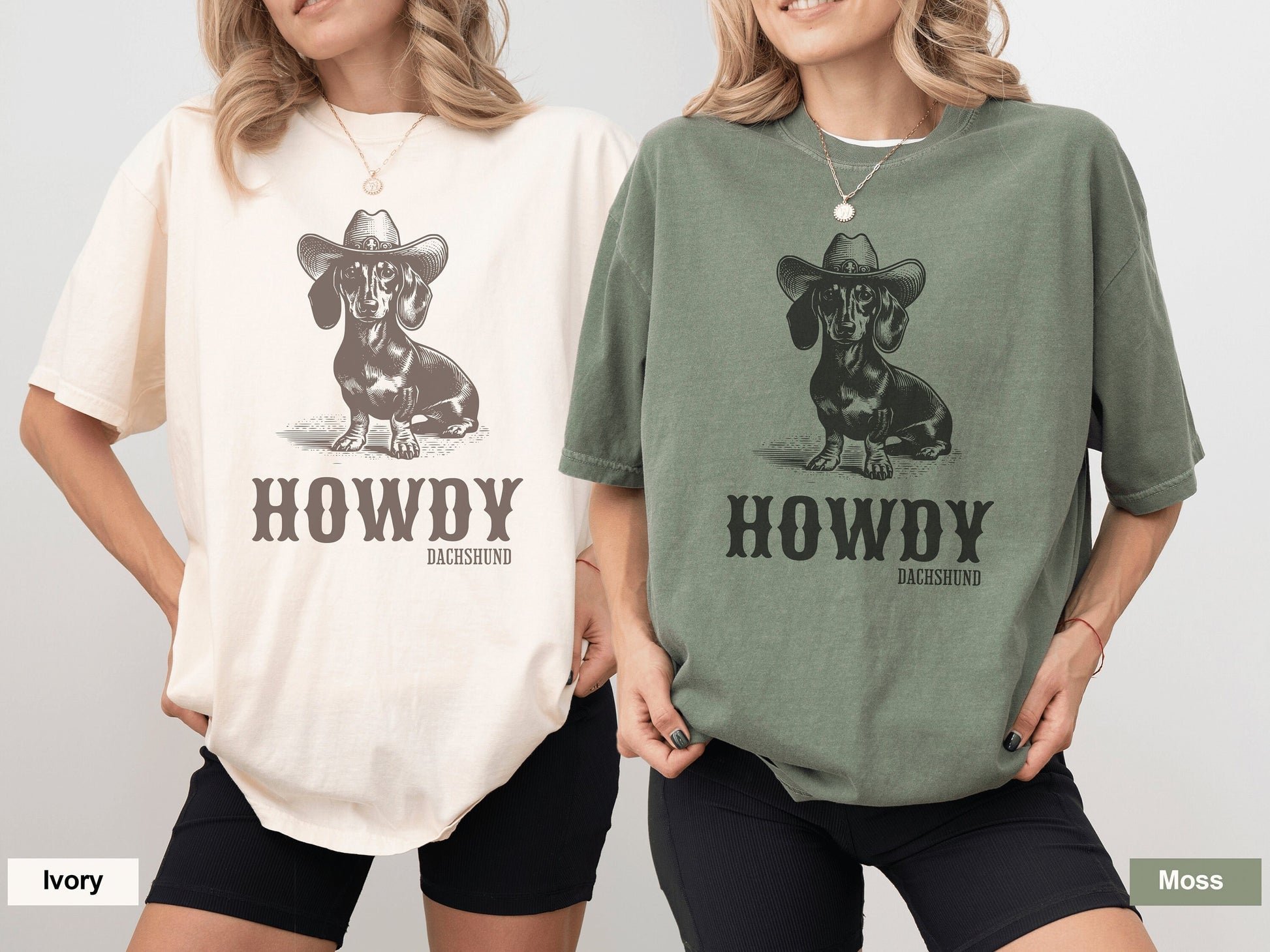 Dachshund Howdy Comfort Colors Shirt, Dachshund, Doxie Mama Shirt, Dachshund Shirt, Dachshund Gift, Doxie Shirt, sausage dog, Doxie