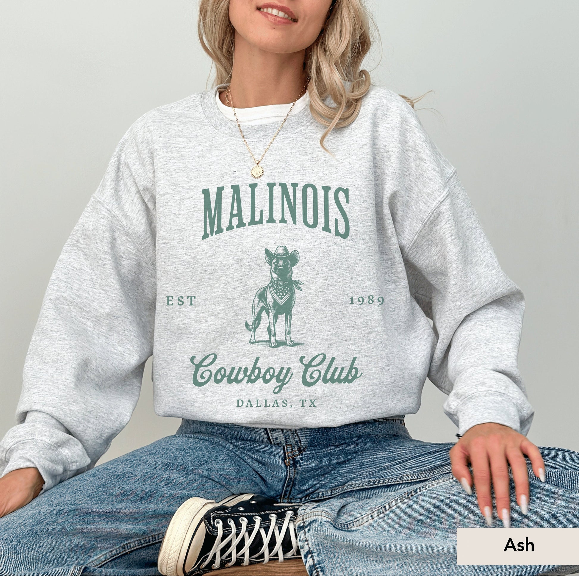Belgian Malinois Cowboy Club Sweatshirt, Belgian Malinois, Belgian Malinois gift, Belgian Malinois shirt, Belgian Malinois Sweatshirt