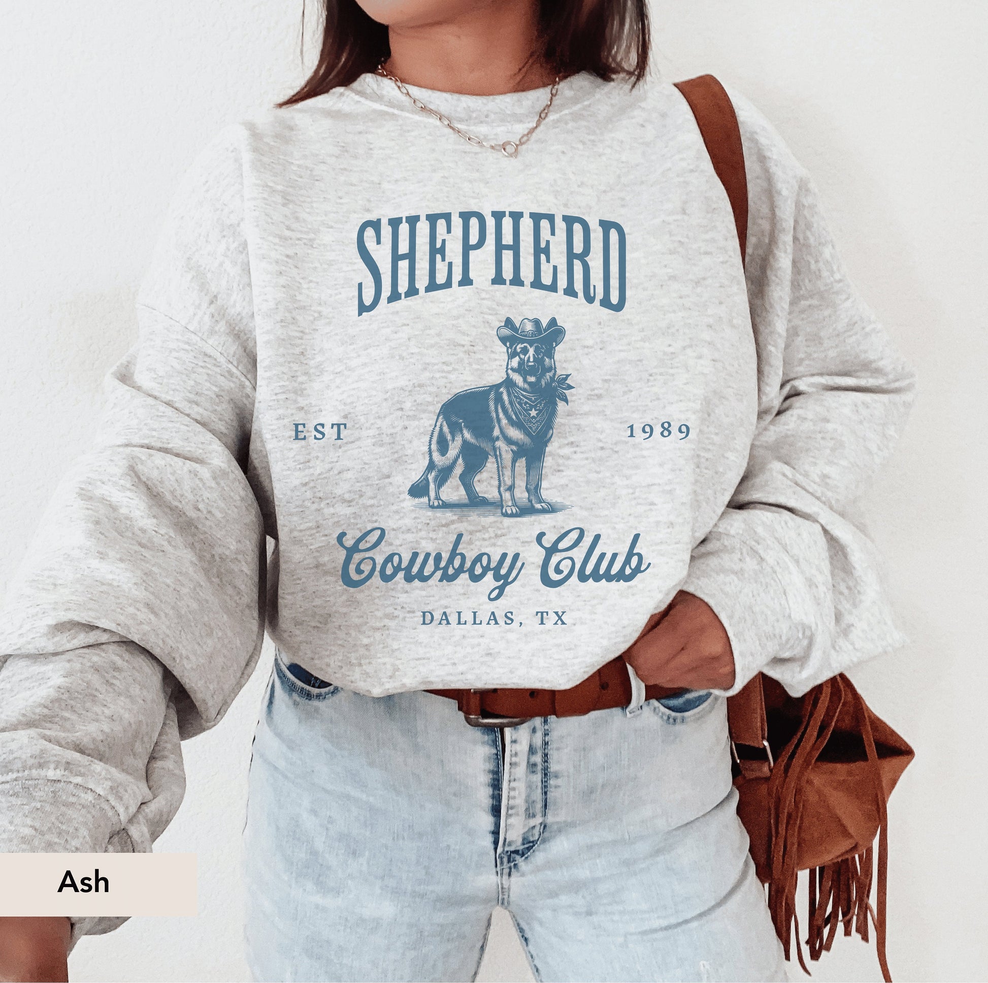 German Shepherd Cowboy Club Sweatshirt, German Shepherd sweatshirt, German Shepherd, German Shepherd Gift, German Shepherd mom