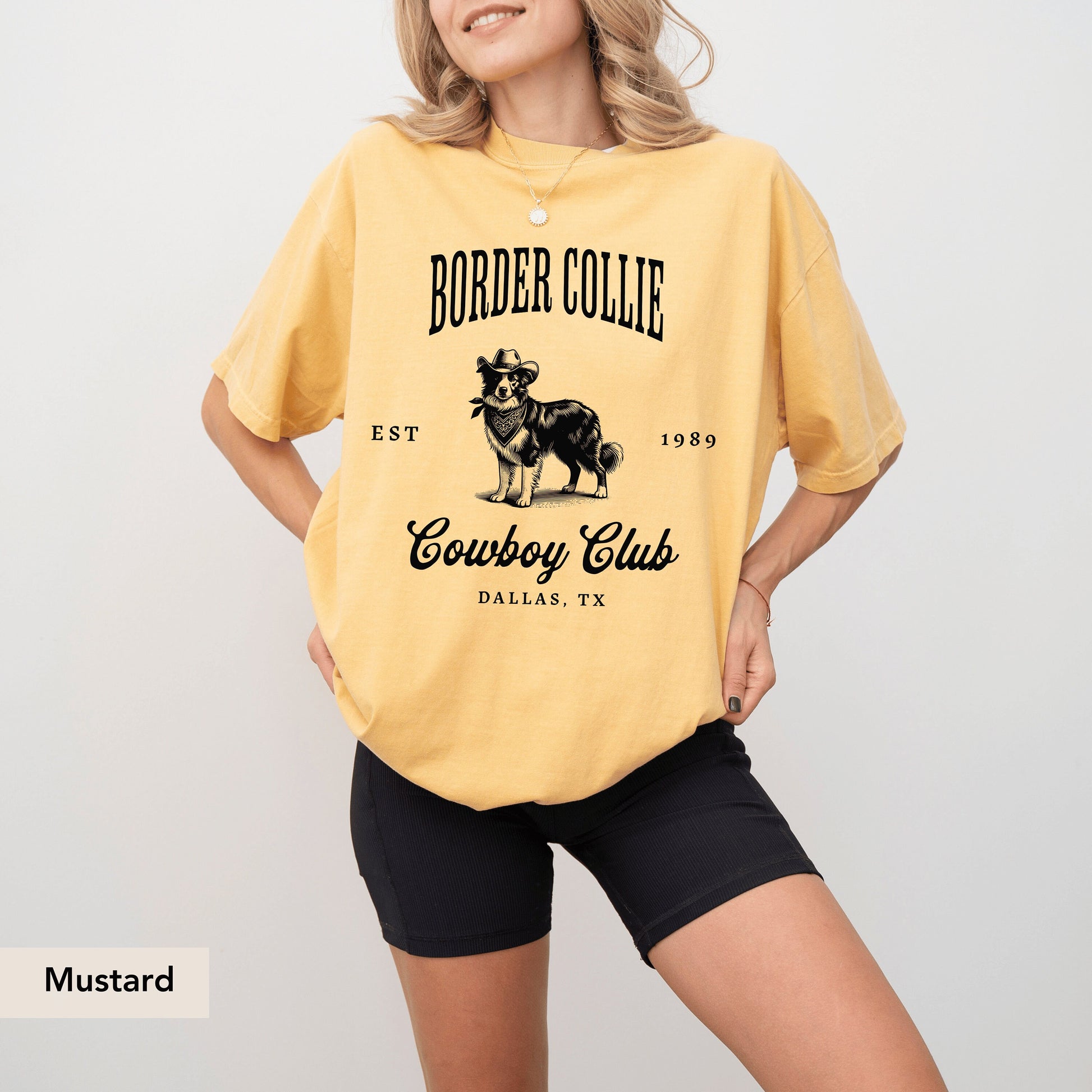 Border Collie Cowboy Club Shirt, Border Collie Shirt, Border Collie, Border Collie mom, Border Collie gifts, Collie dog, Dog western Shirt