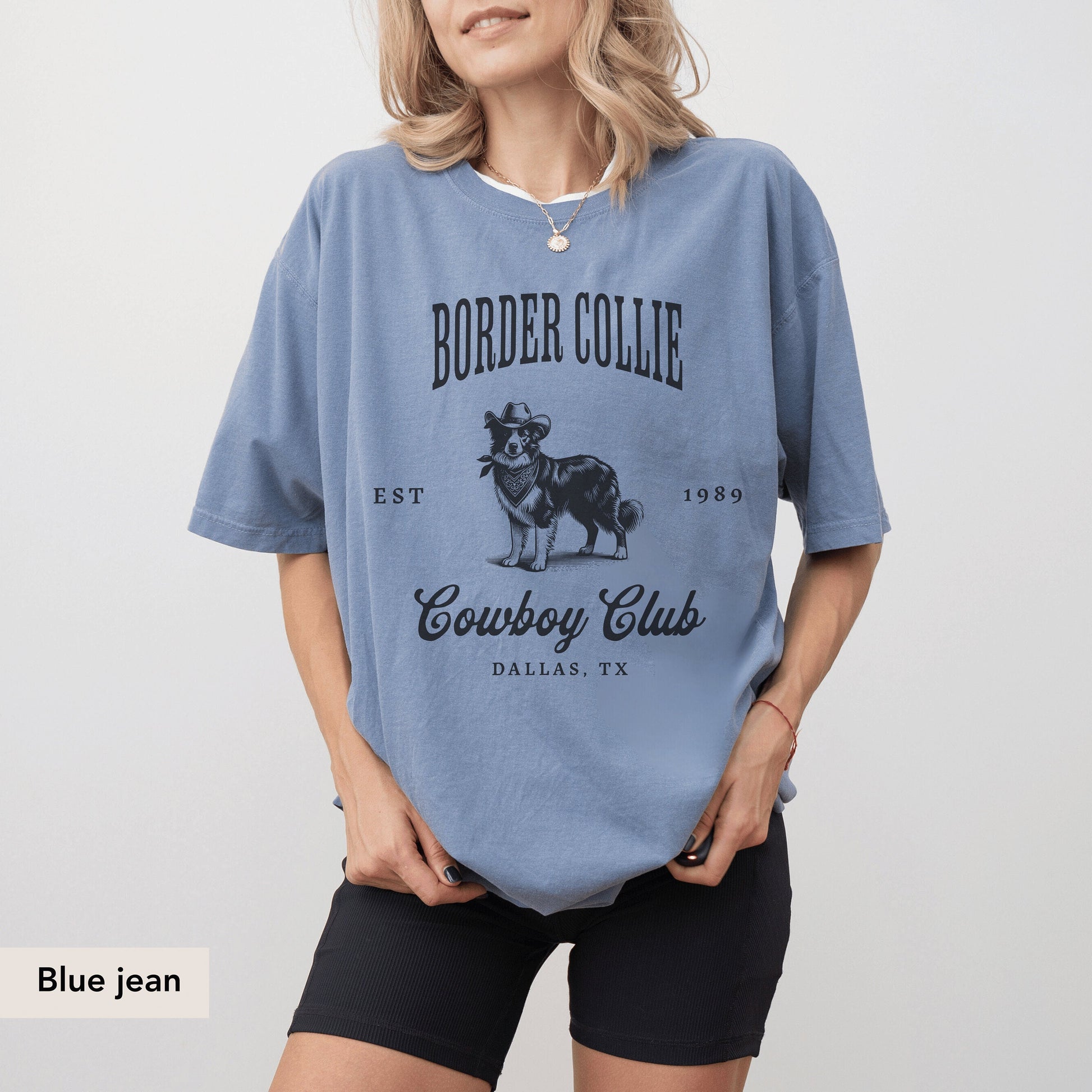 Border Collie Cowboy Club Shirt, Border Collie Shirt, Border Collie, Border Collie mom, Border Collie gifts, Collie dog, Dog western Shirt
