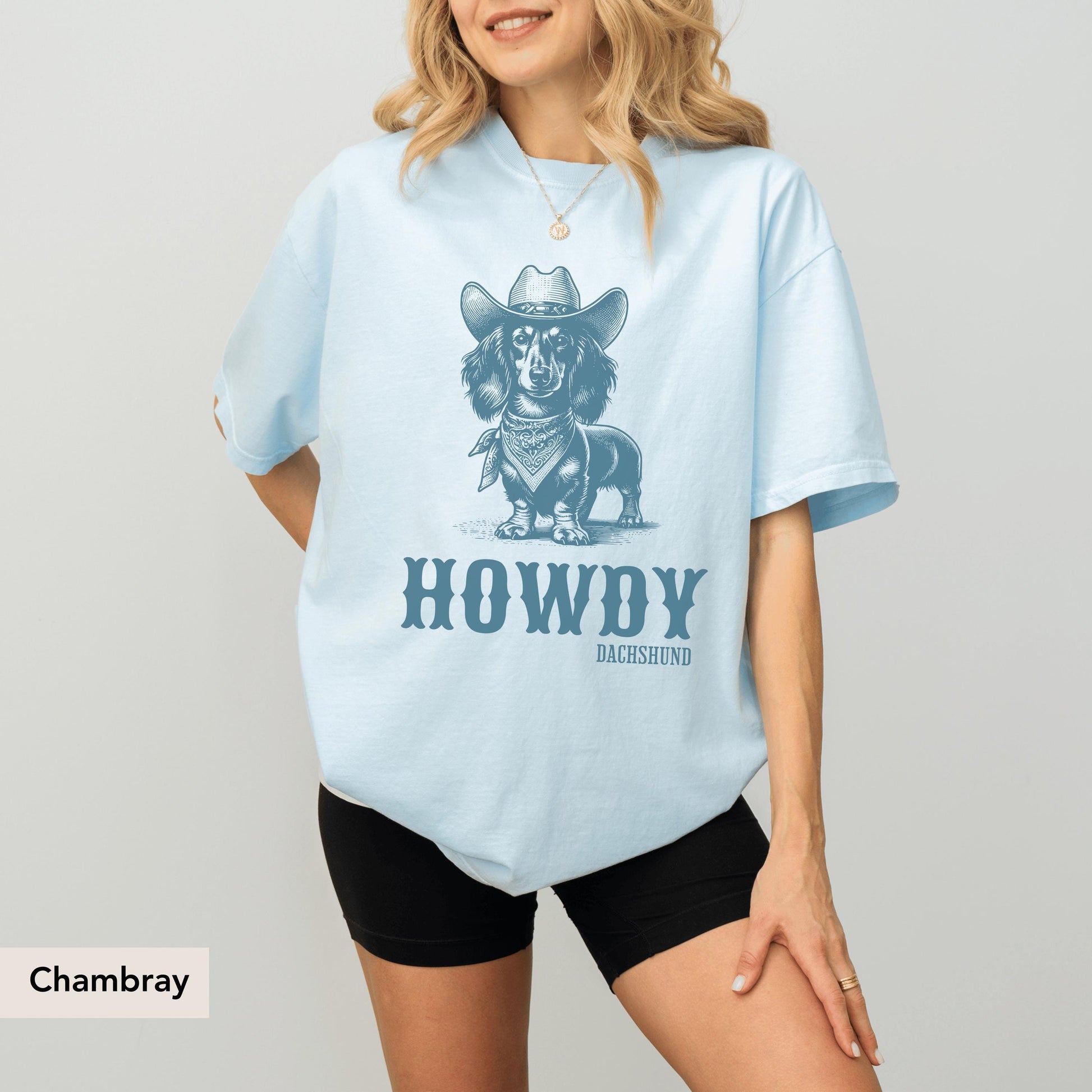 Howdy Dachshund Long Haired Shirt, Dachshund, Doxie Mama Shirt, Dachshund Shirt, Dachshund Gift, Doxie Shirt, sausage dog, Doxie
