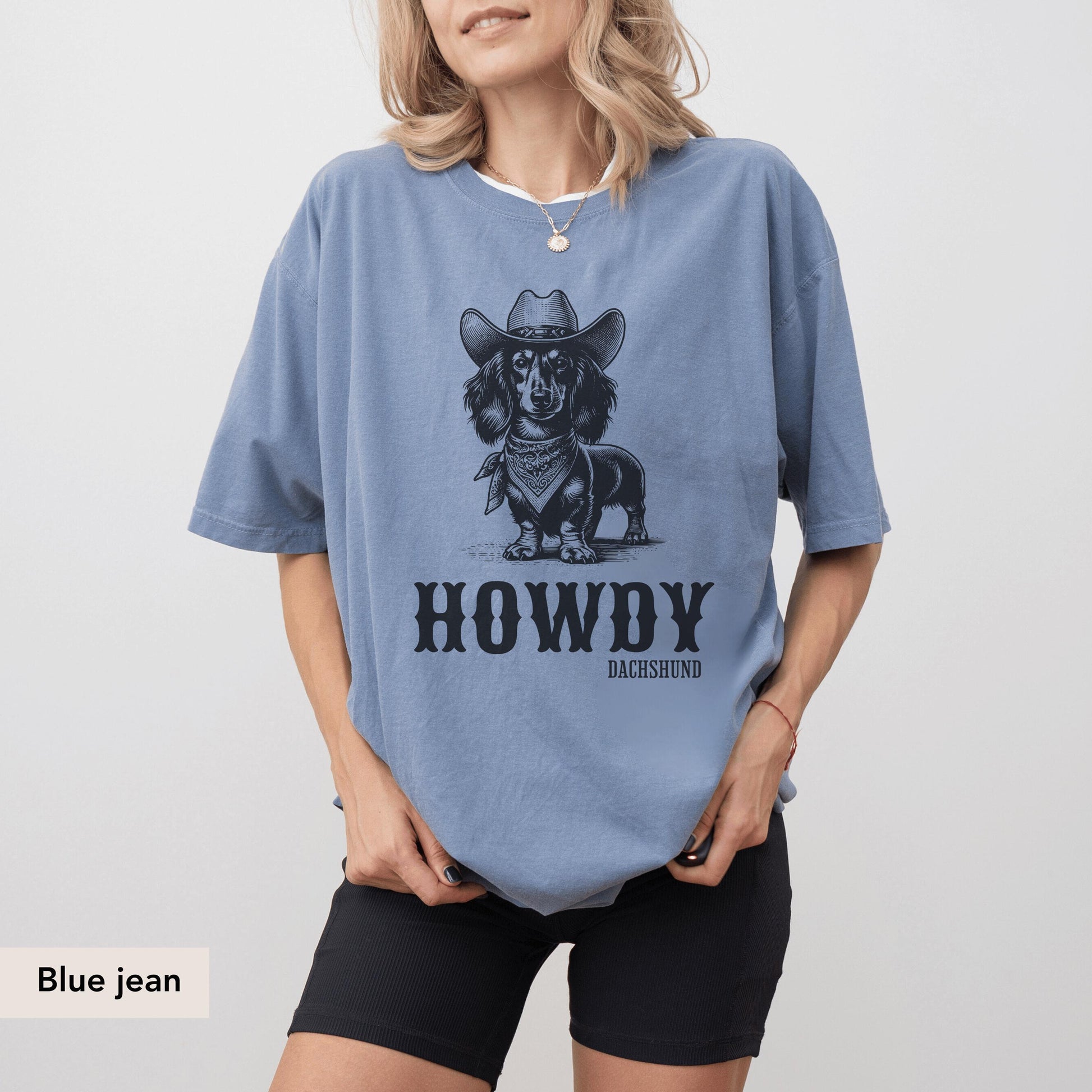 Howdy Dachshund Long Haired Shirt, Dachshund, Doxie Mama Shirt, Dachshund Shirt, Dachshund Gift, Doxie Shirt, sausage dog, Doxie