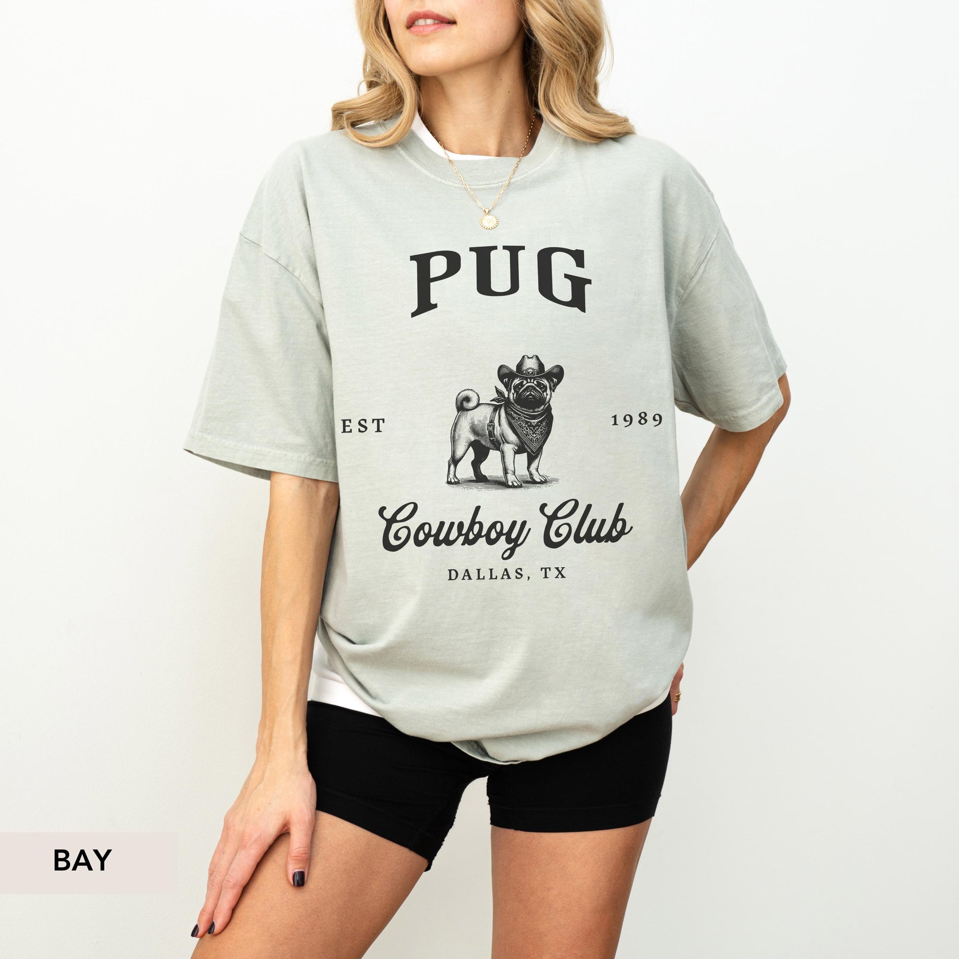 Pug Cowboy Club Shirt, Pug, Pug dog, Pug shirt, Pug mom, Pug gift, Pug sweatshirt, Pug lover, Pug owner, Dog Cowboy, Dog mom gift