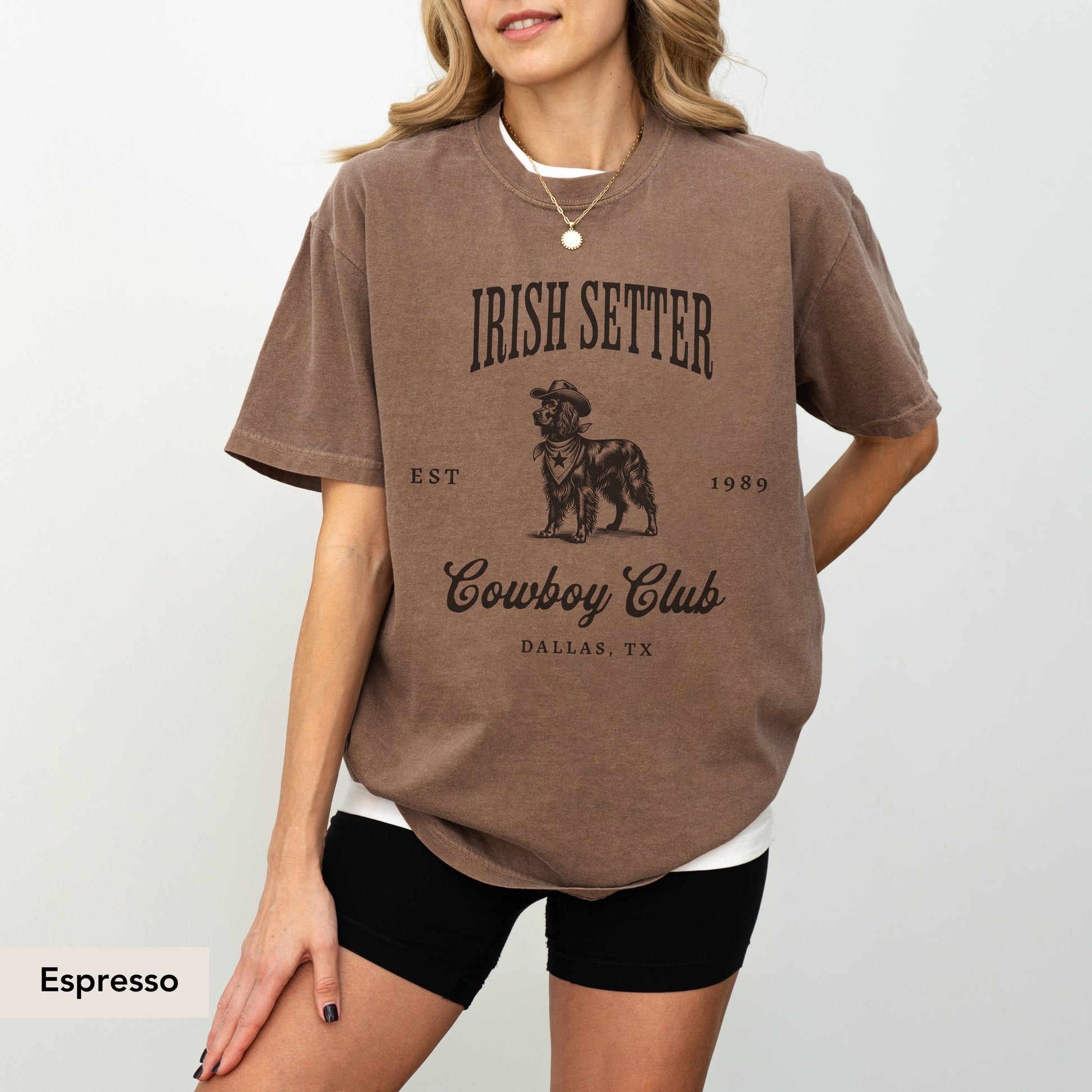 Irish Setter Dog Cowboy Club Shirt, Irish Setter Shirt, Dog Lover Mama Shirt, Irish setter, Irish setter Gift, Dog cowboy shirt