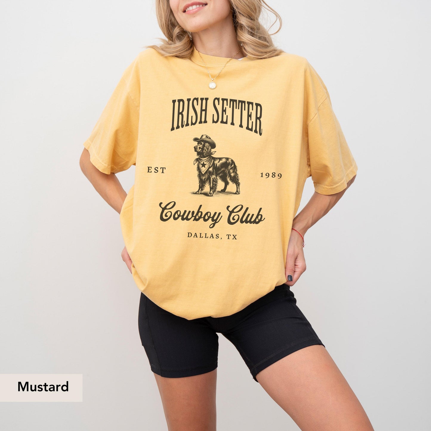 Irish Setter Dog Cowboy Club Shirt, Irish Setter Shirt, Dog Lover Mama Shirt, Irish setter, Irish setter Gift, Dog cowboy shirt