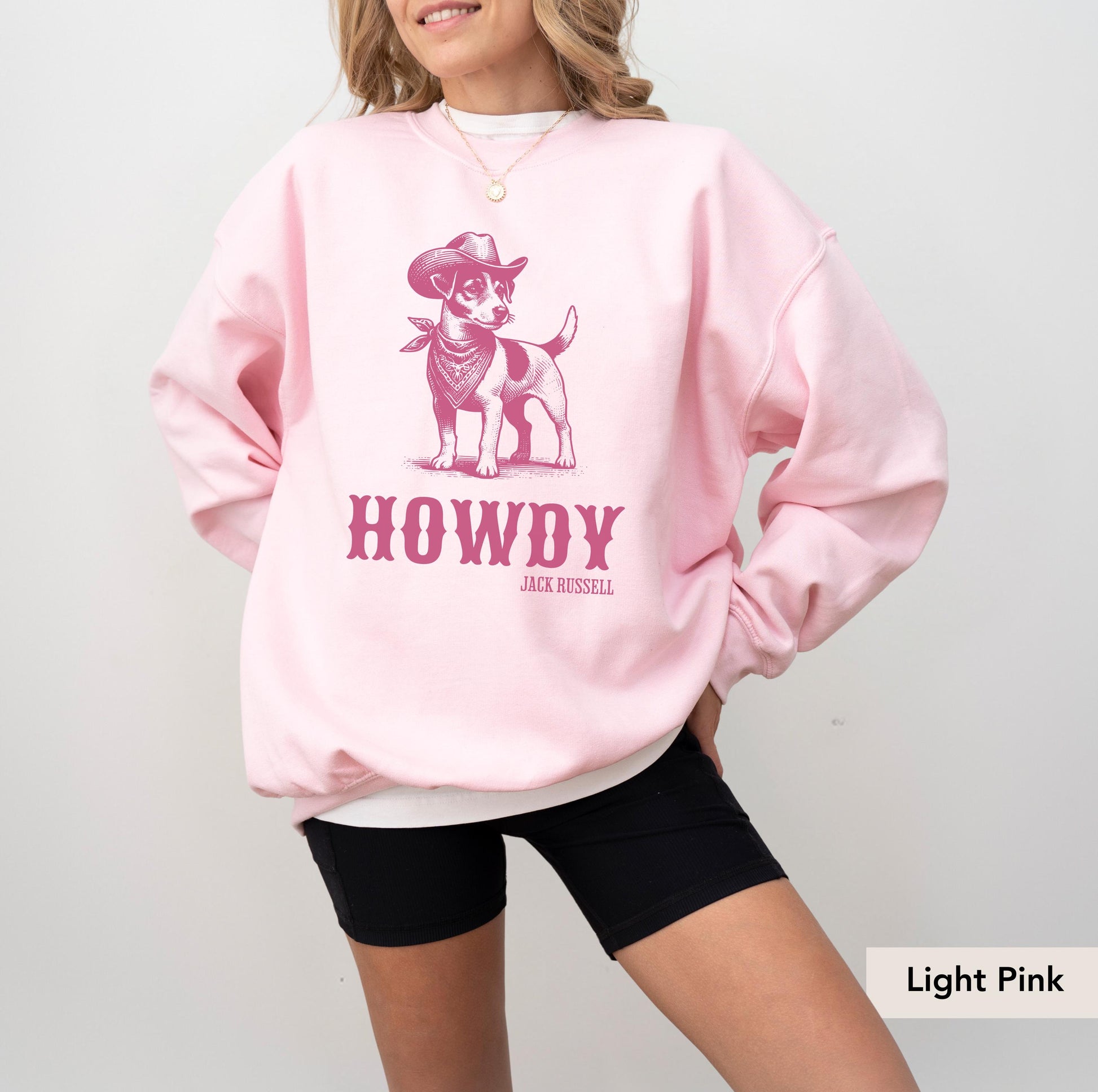 Howdy Jack Russell Sweatshirt, Jack Russell terrier sweatshirt, Jack Russell, Jack Russell gifts, Jack russell mom, Dog Cowboy Western