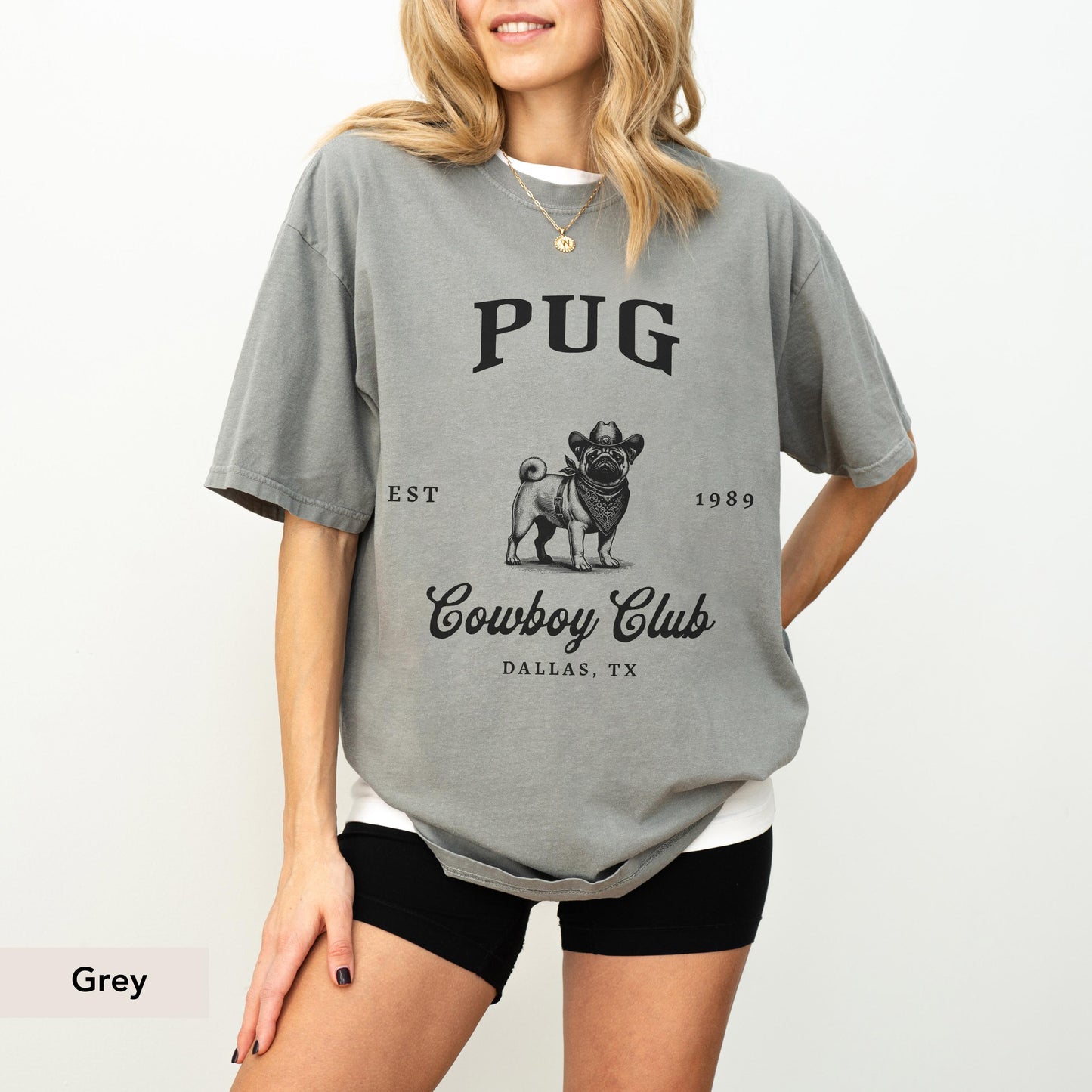 Pug Cowboy Club Shirt, Pug, Pug dog, Pug shirt, Pug mom, Pug gift, Pug sweatshirt, Pug lover, Pug owner, Dog Cowboy, Dog mom gift