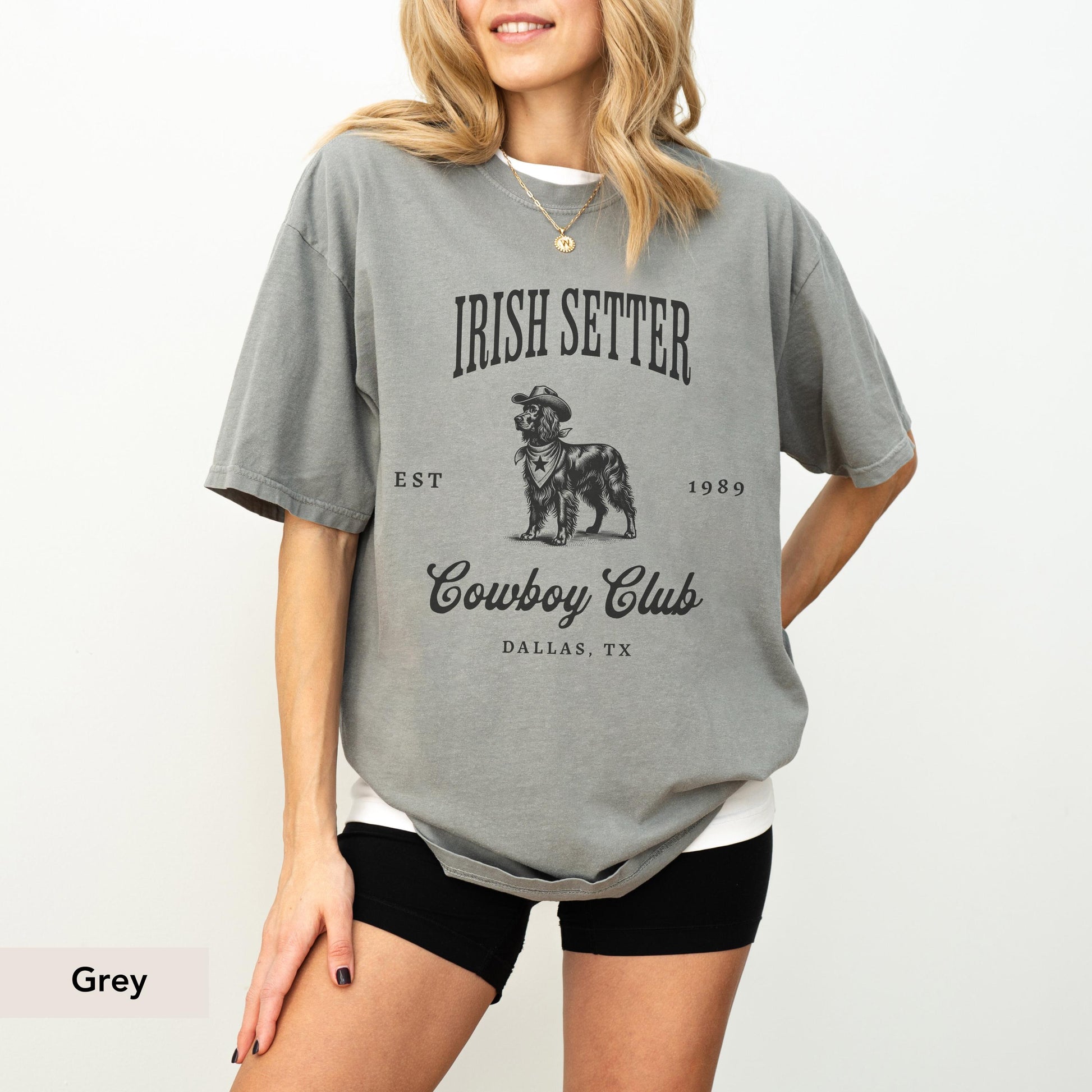 Irish Setter Dog Cowboy Club Shirt, Irish Setter Shirt, Dog Lover Mama Shirt, Irish setter, Irish setter Gift, Dog cowboy shirt