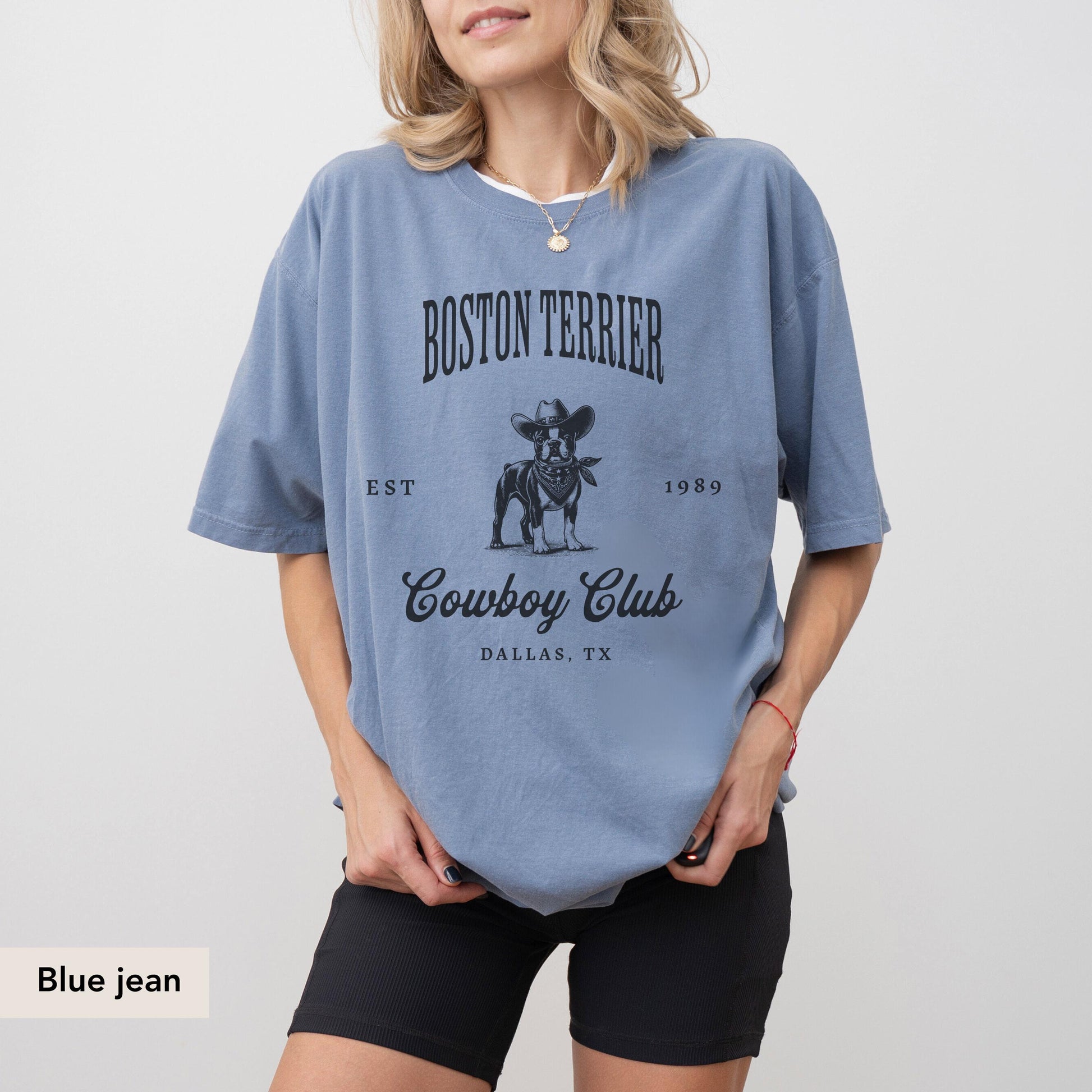 Boston Terrier Cowboy Club shirt, Boston Terrier Shirt, Boston Terrier, Boston Terrier Dog, Boston Terrier gifts, Dog Cowboy