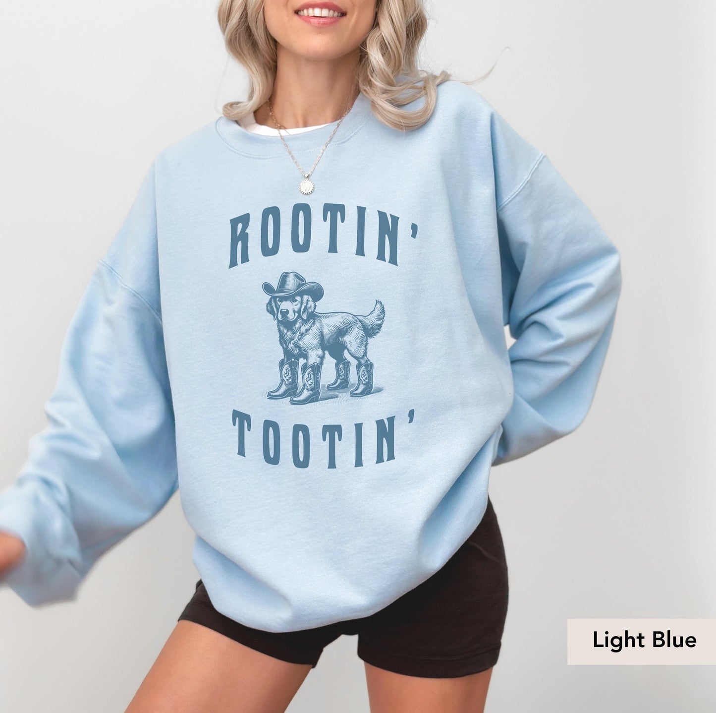 Rootin Tootin Golden Retriever Cowboy Sweatshirt, Golden Retriever shirt, Golden Retriever Gift, Golden Retriever mom, Golden Retriever