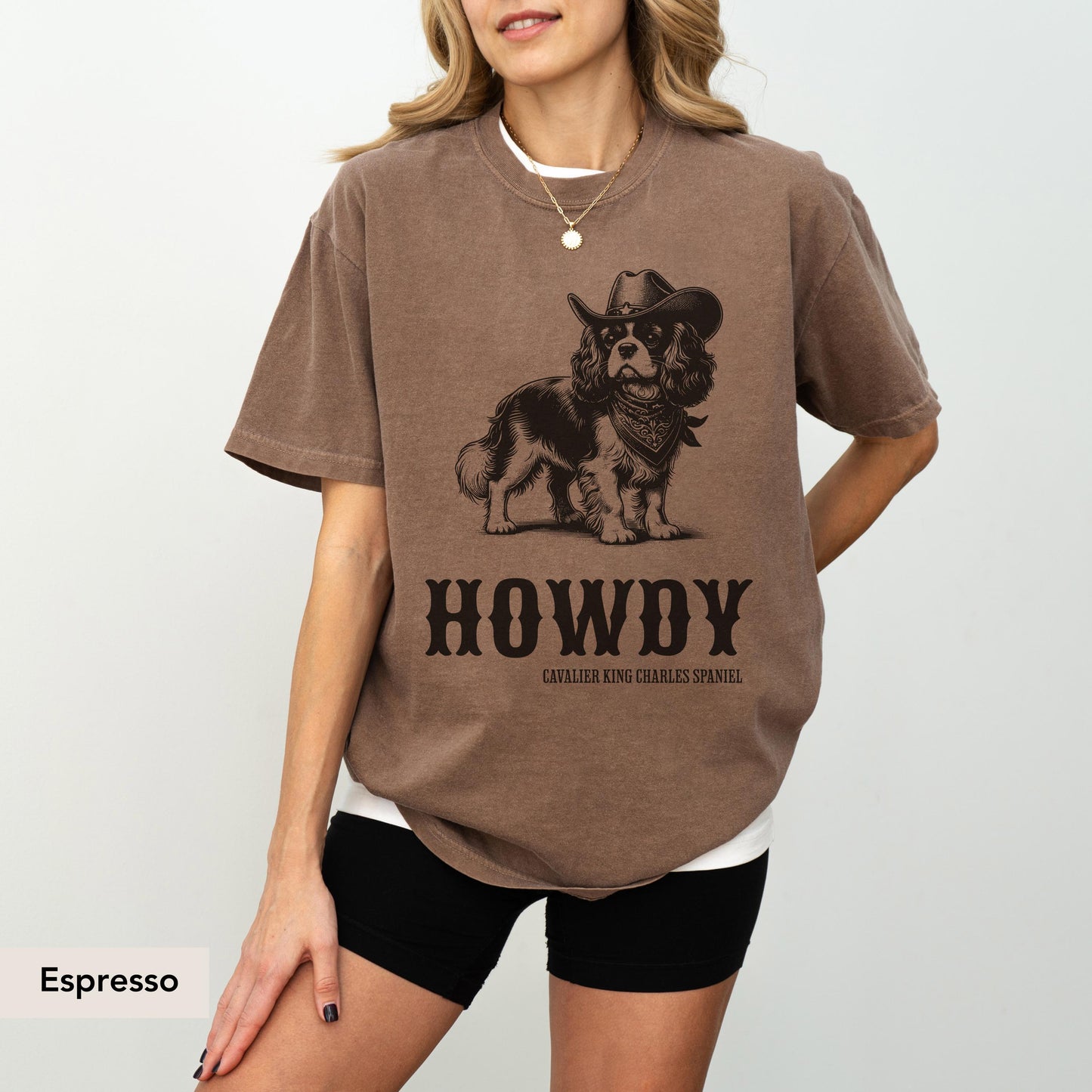 Howdy Cavalier King Charles Spaniel Shirt, Cavalier Spaniel, Cavalier King Charles Spaniel Gift, Cavalier Spaniel mom, Cavalier Cowboy