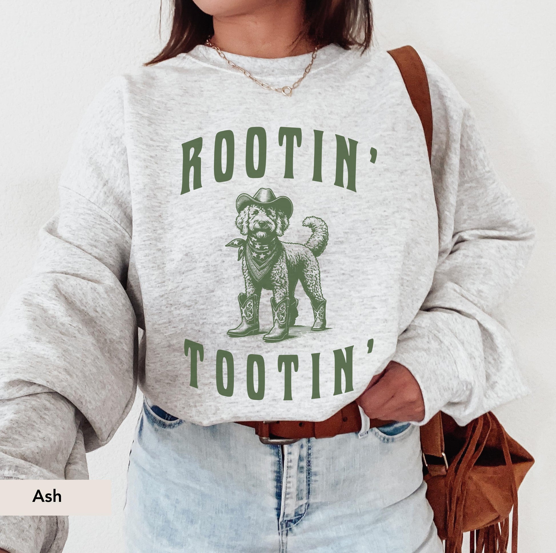 Goldendoodle Rootin Tootin Cowboy Sweatshirt, Goldendoodle Shirt, Doodle Dog, Goldendoodle gift, Goldendoodle, Golden Doodle mom, Dog Cowboy