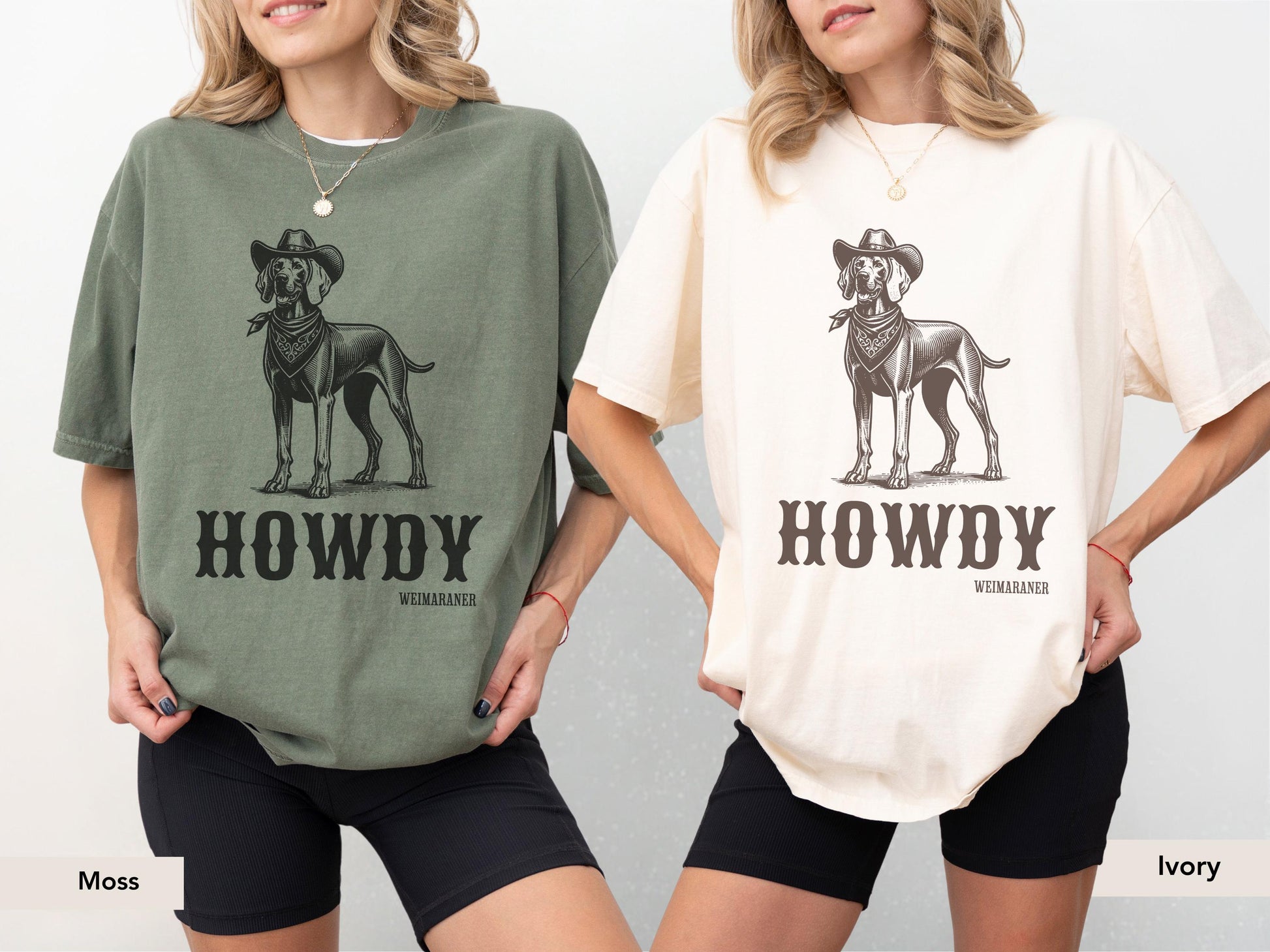 Howdy Weimaraner Comfort Colors® shirt, Weimaraner mom gift, Weimaraner lover, Weimaraner shirt, Weimaraner Gift, Weimaraner Cowboy