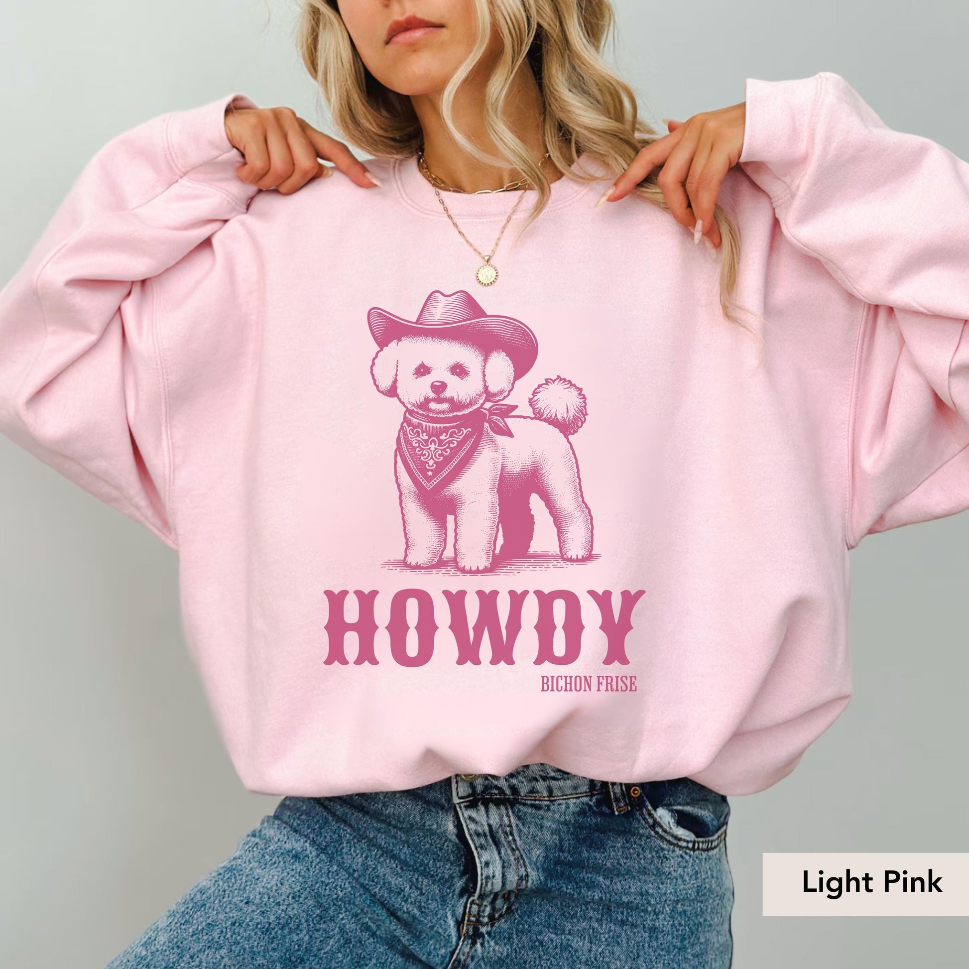 Howdy Bichon Frise Sweatshirt, Bichon Frise Shirt, Bichon Lover Gift, Bichon Frise Sweater, Bichon Frise Owner, Bichon Frise Mom Gift
