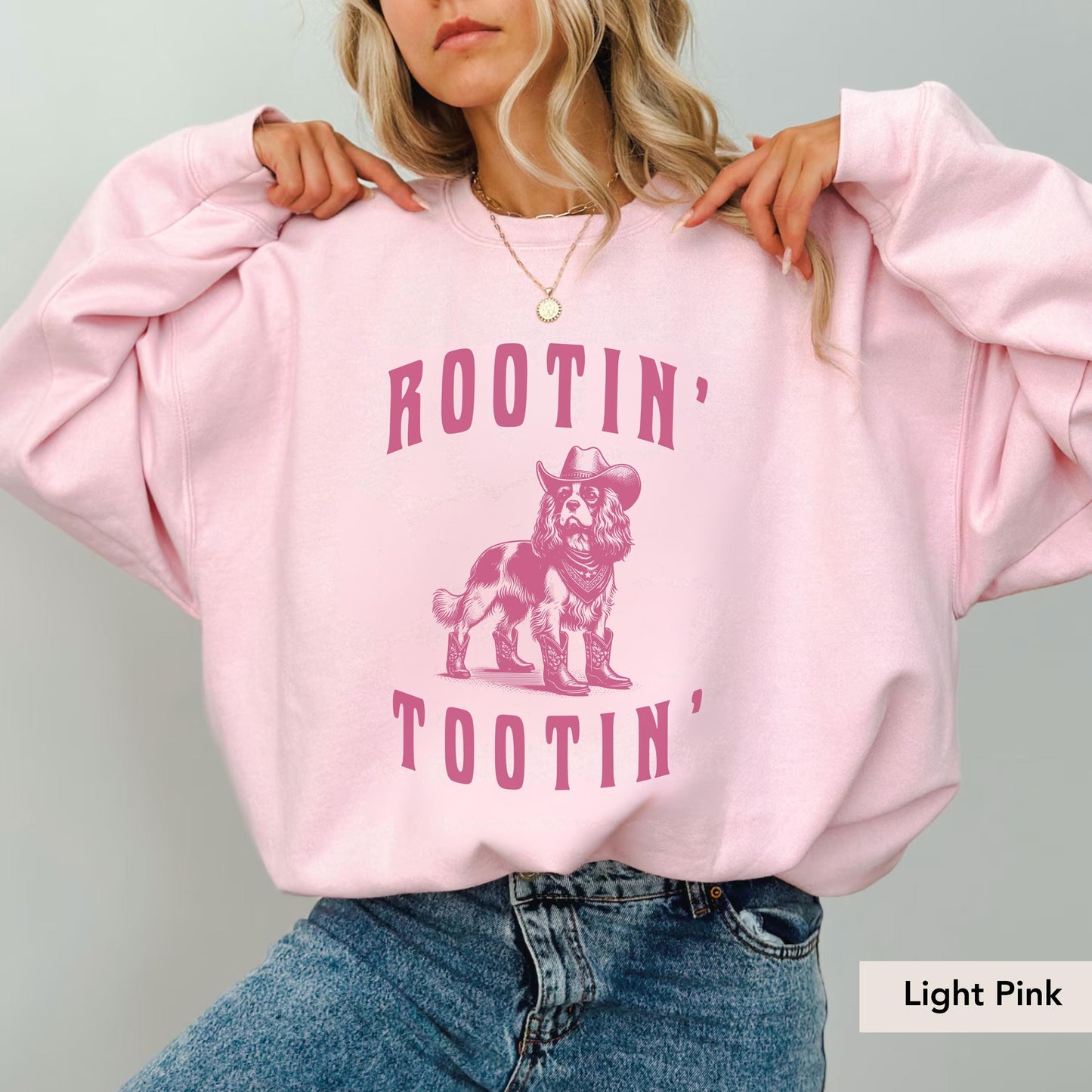 Rootin Tootin Cavalier King Charles Spaniel Sweatshirt, Cavalier Spaniel, Cavalier Spaniel Gift, Cavalier Spaniel mom, Cavalier Cowboy