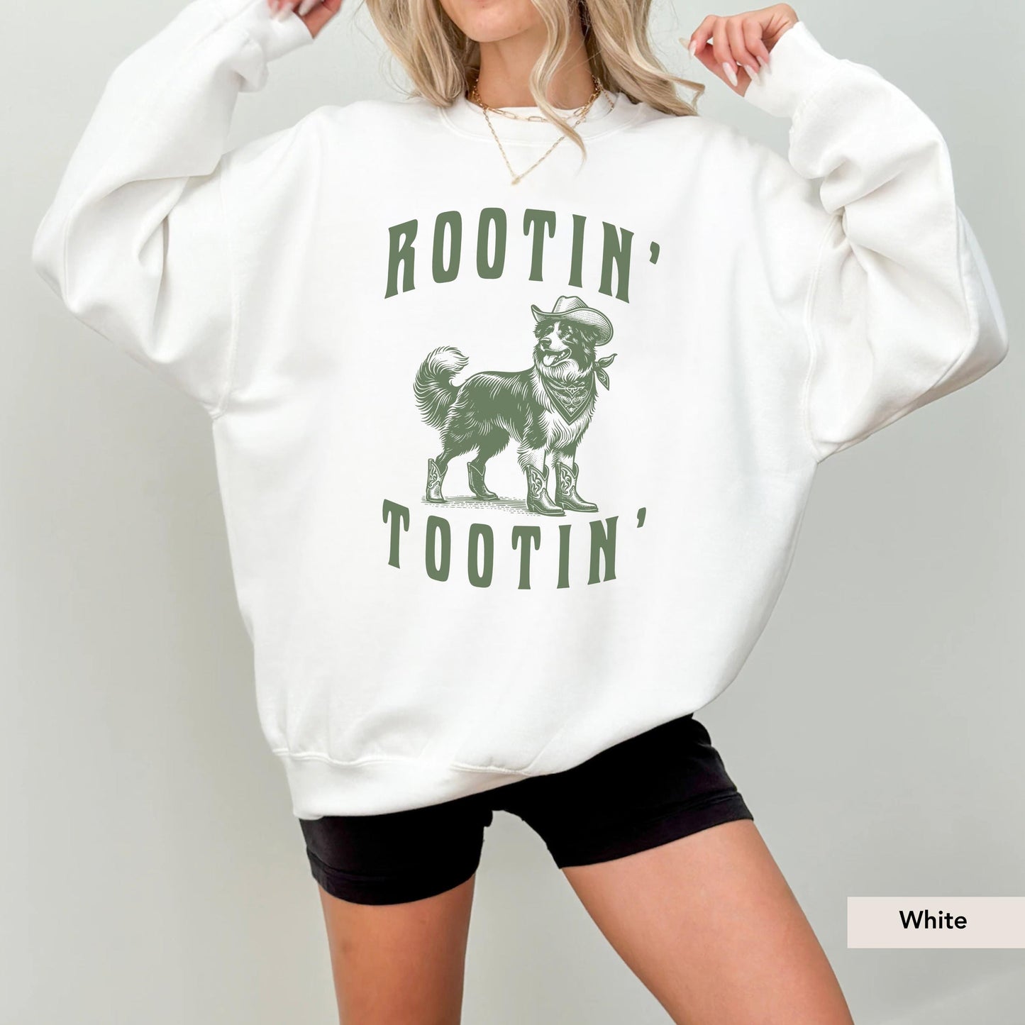Rootin Tootin Border Collie Cowboy Sweatshirt, Border Collie Sweatshirt, Border Collie, Border Collie mom, Border Collie gifts, Collie dog