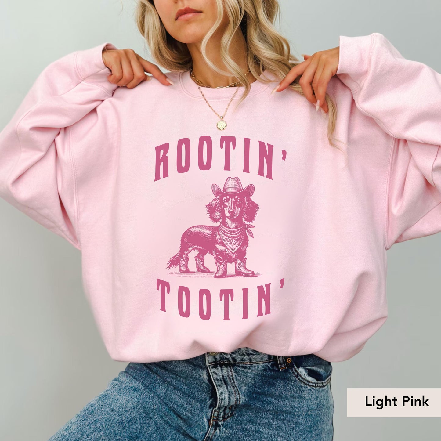 Rootin Tootin Dachshund Long Haired Sweatshirt, Dachshund shirt, Dachshund Sweatshirt, Dachshund Gift, Doxie Shirt, sausage dog, Dachshund