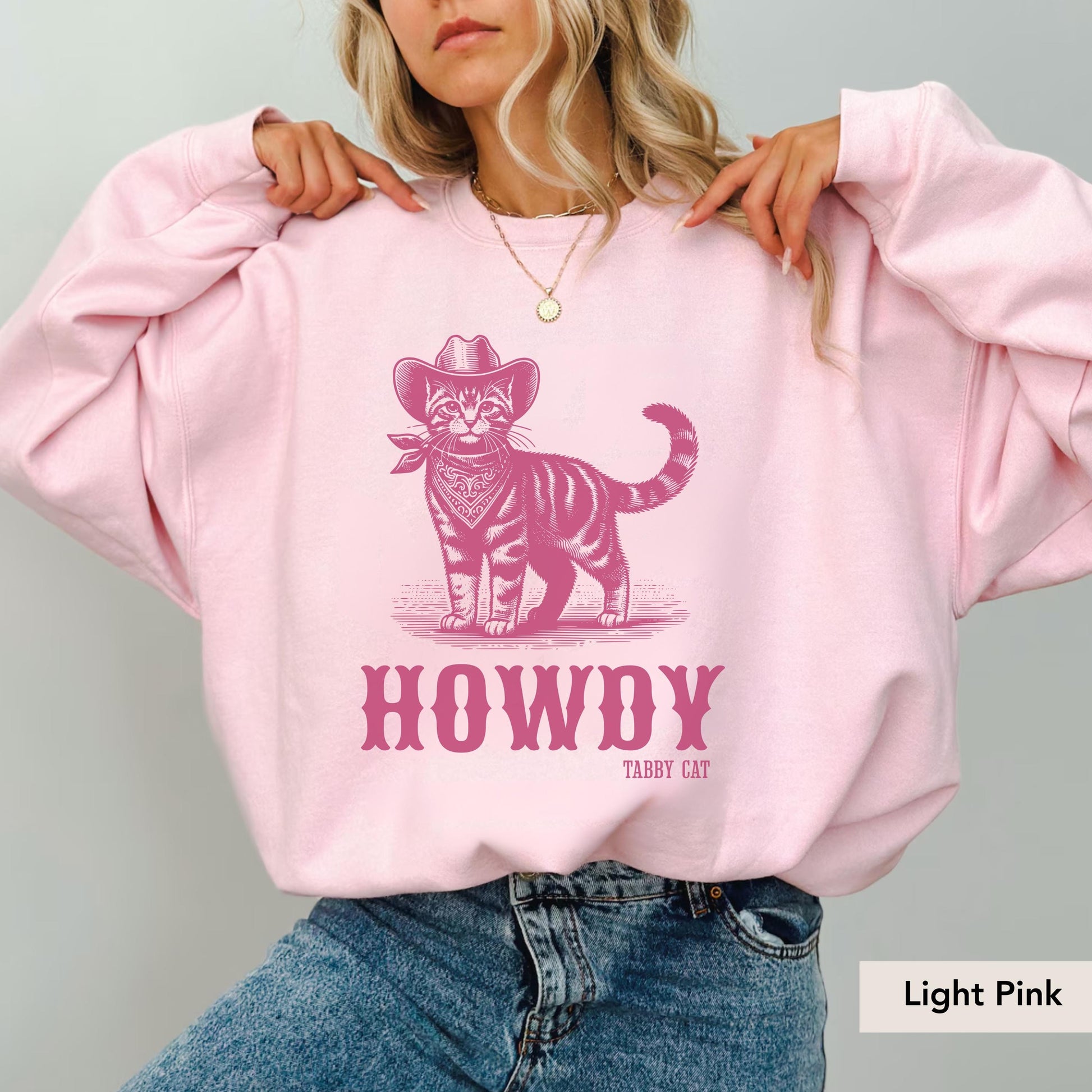 Howdy Tabby cat Sweatshirt, Tabby cat, Tabby cat gifts, Tabby cat mom, Tabby cat Shirt, Cat mom sweatshirt, cat owner gift, Tabby Cat gift
