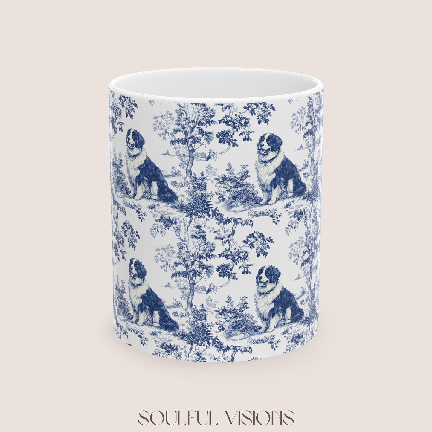 Bernese Mountain French Toile De Jouy Mug, Bernese Mountain Mug, Bernese Mountain, Bernese Mountain mom,Bernese Mountain Lover Gift