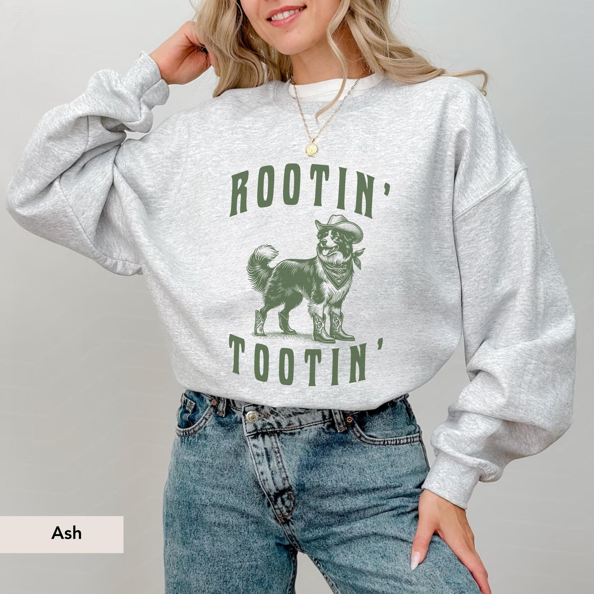 Rootin Tootin Border Collie Cowboy Sweatshirt, Border Collie Sweatshirt, Border Collie, Border Collie mom, Border Collie gifts, Collie dog