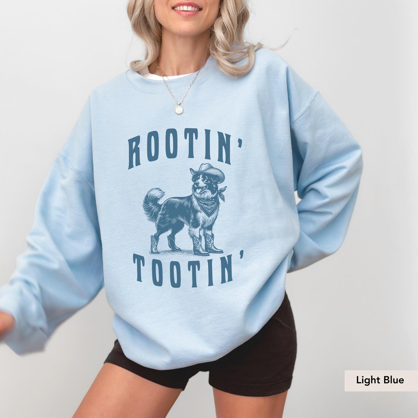 Rootin Tootin Border Collie Cowboy Sweatshirt, Border Collie Sweatshirt, Border Collie, Border Collie mom, Border Collie gifts, Collie dog