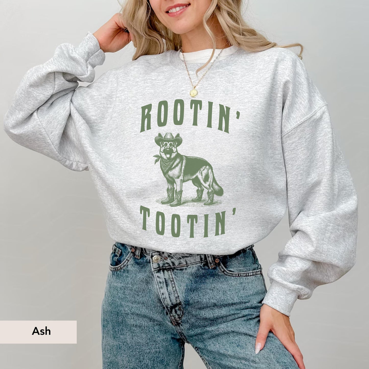 Rootin Tootin German Shepherd Cowboy Sweatshirt, German Shepherd shirt, German Shepherd, German Shepherd Gift, Dog Cowboy, Shepherd shirt