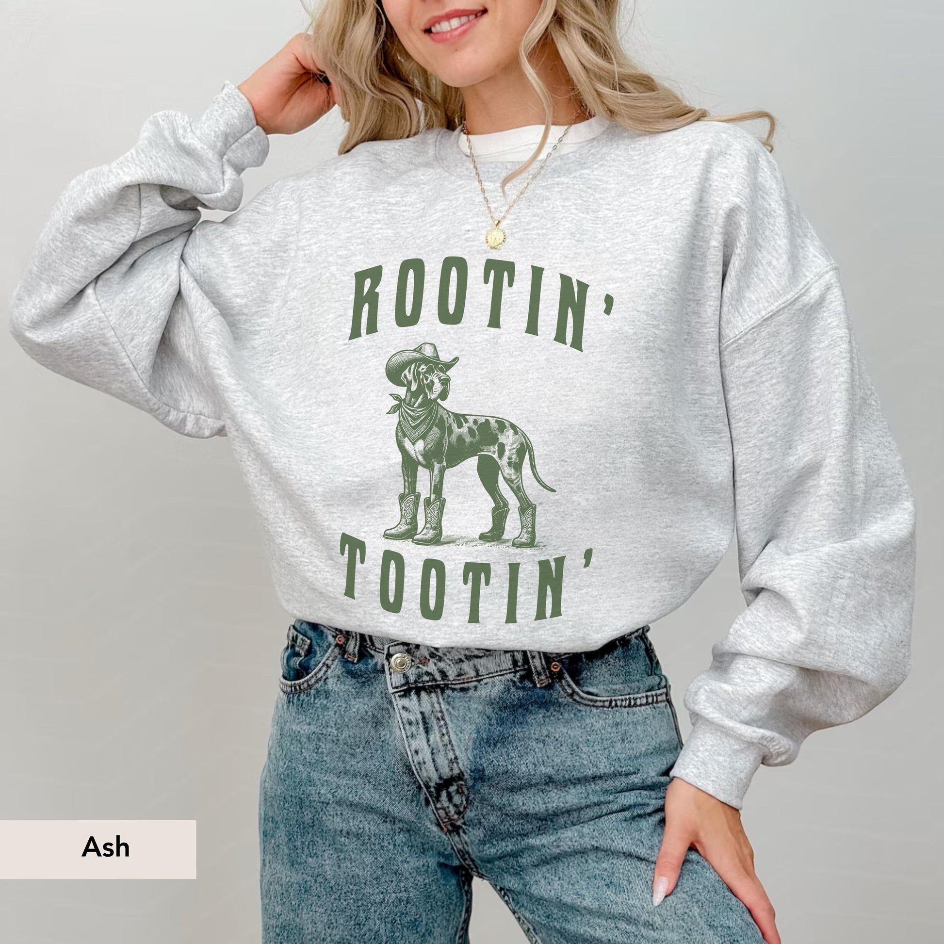 Rootin Tootin Great Dane Cowboy Sweatshirt, Great Dane Sweatshirt, Great Dane, Great Dane gift, Great Dane Shirt, Great Dane Gifts