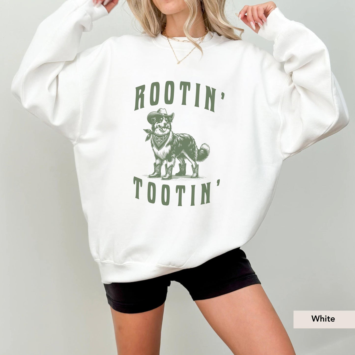 Rootin Tootin Australian Shepherd Sweatshirt, Australian Shepherd Sweatshirt, Aussie shirt, Australian Shepherd Gift, Aussie mom, Dog cowboy