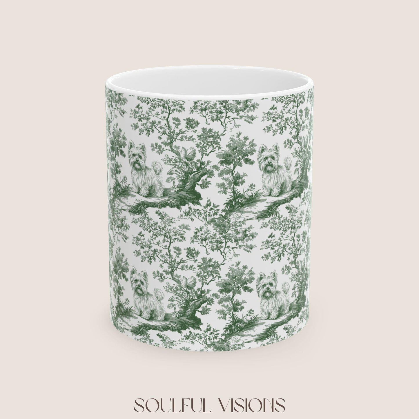 Yorkie French Pastel toile de jouy Mug, Yorkie Mug, Yorkie Gifts, Yorkshire terrier, Yorkie mom, Yorkie lover, Dog mom Mug, Yorkie Owner