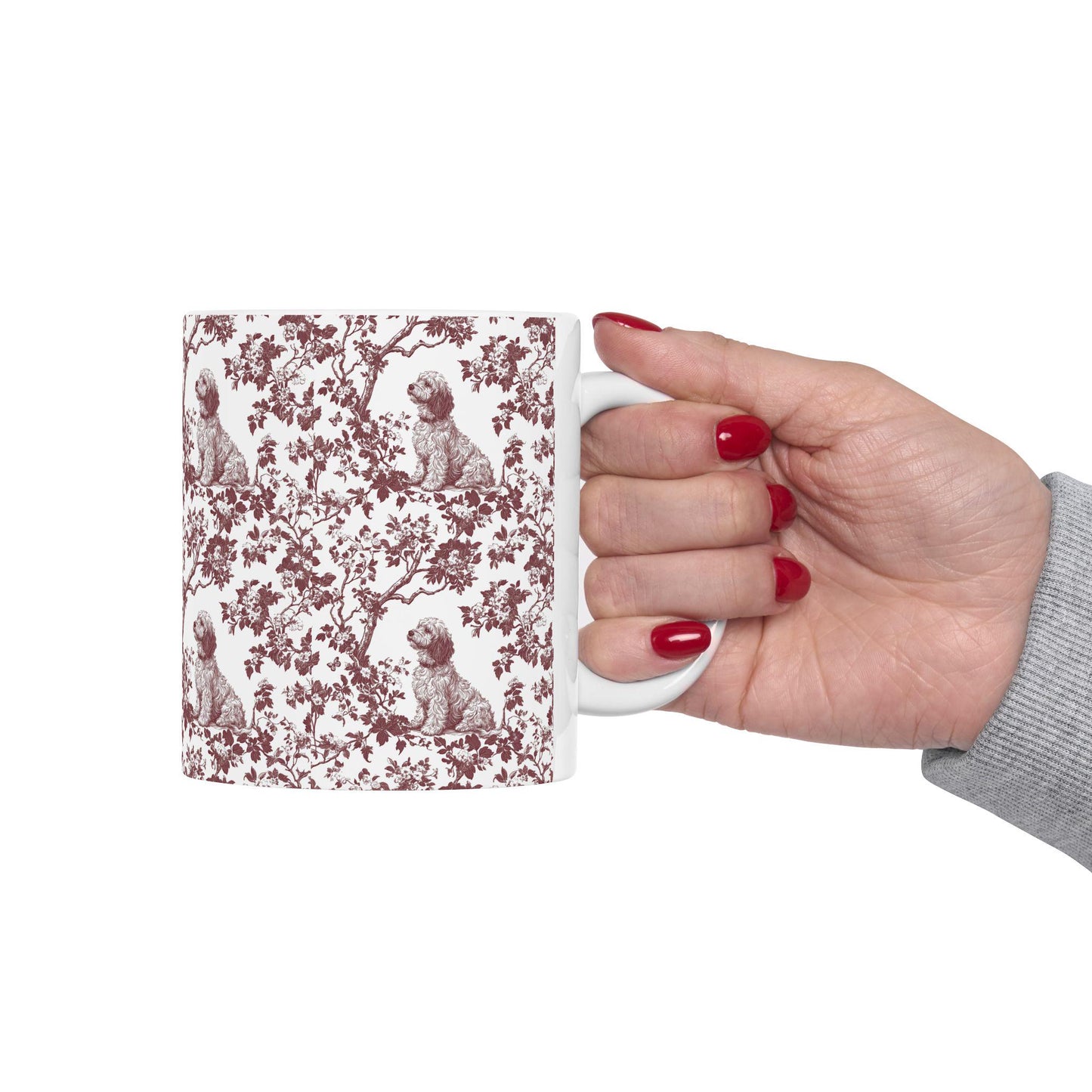 Golden doodle French Toile de Jouy Mug, Golden doodle Mugs, Doodle Gift, Golden doodle gift, Goldendoodle, Doodle mama Gift, Doodle Mom