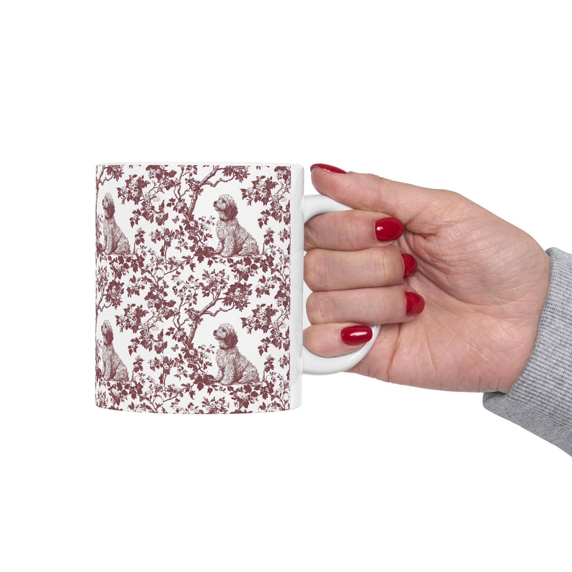 Golden doodle French Toile de Jouy Mug, Golden doodle Mugs, Doodle Gift, Golden doodle gift, Goldendoodle, Doodle mama Gift, Doodle Mom