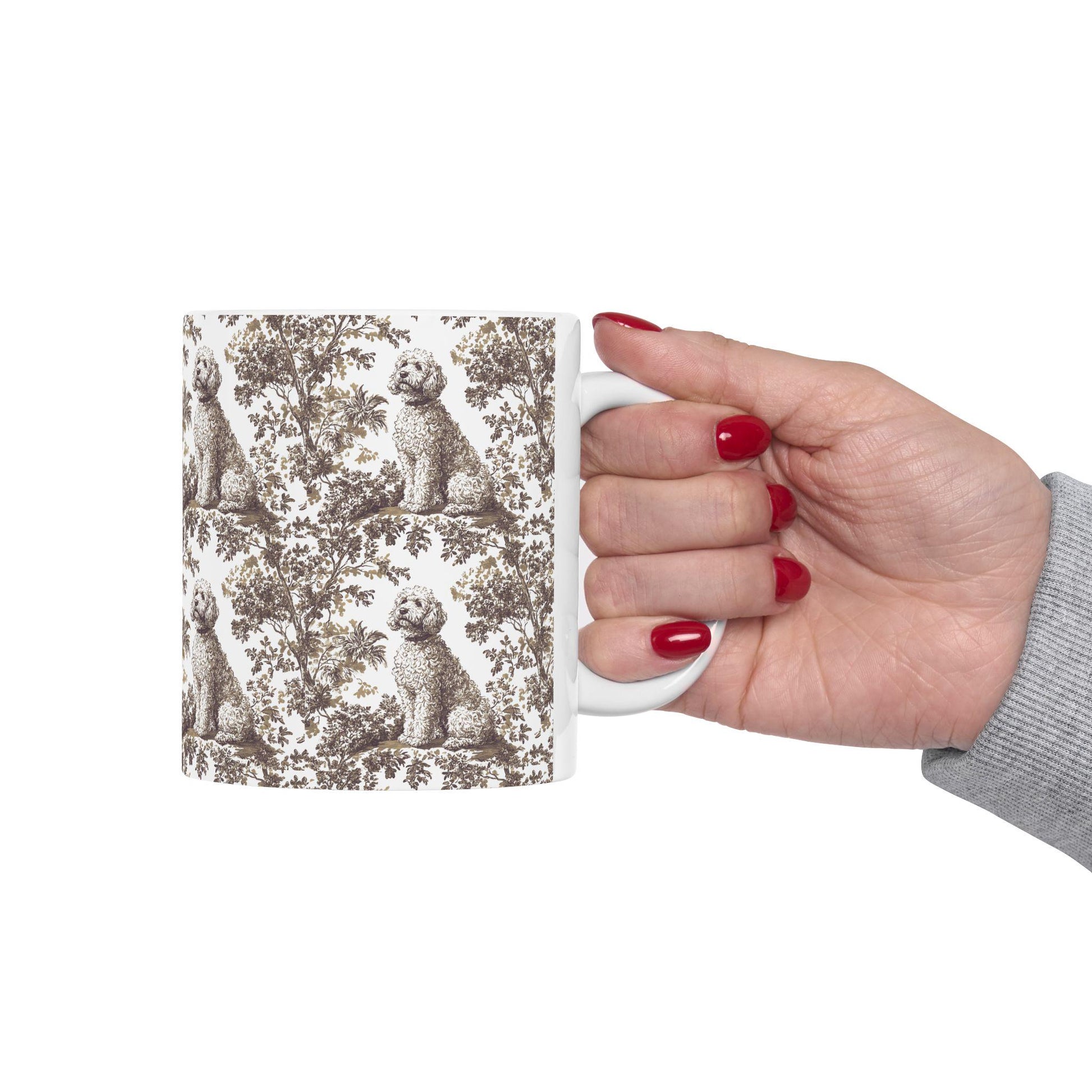 Golden doodle French Toile de Jouy Mug, Golden doodle Mugs, Doodle Gift, Golden doodle gift, Goldendoodle, Doodle mama Gift, Doodle Mom