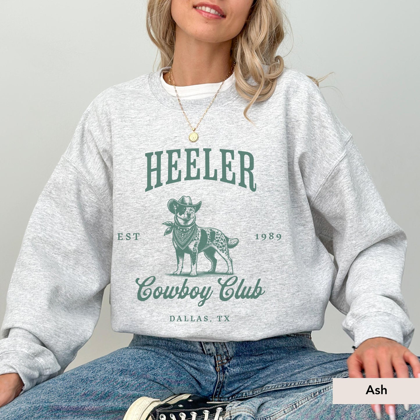 Heeler Cowboy Club sweatshirt, Australian Cattle Gift, Blue Heeler shirt, Australian Cattle, Heeler gift, Heeler, Heeler sweatshirt