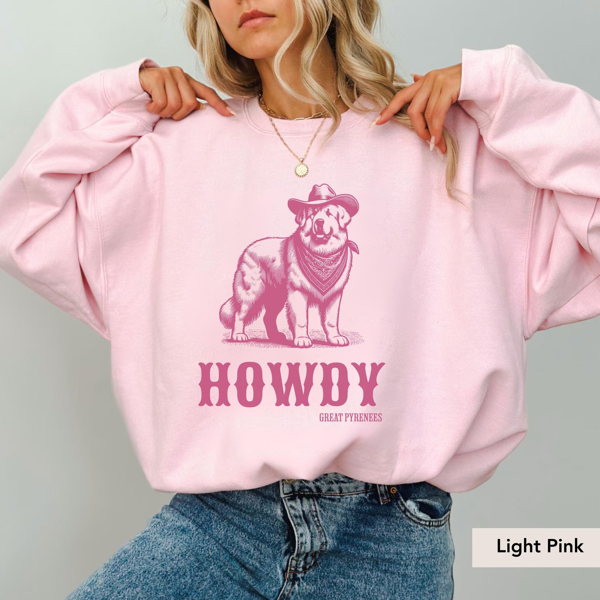 Howdy Great Pyrenees sweatshirt, Pyrenees sweatshirt, Pyrenees gift, Great Pyrenees shirt, Pyrenees dog lover, Great Pyrenees
