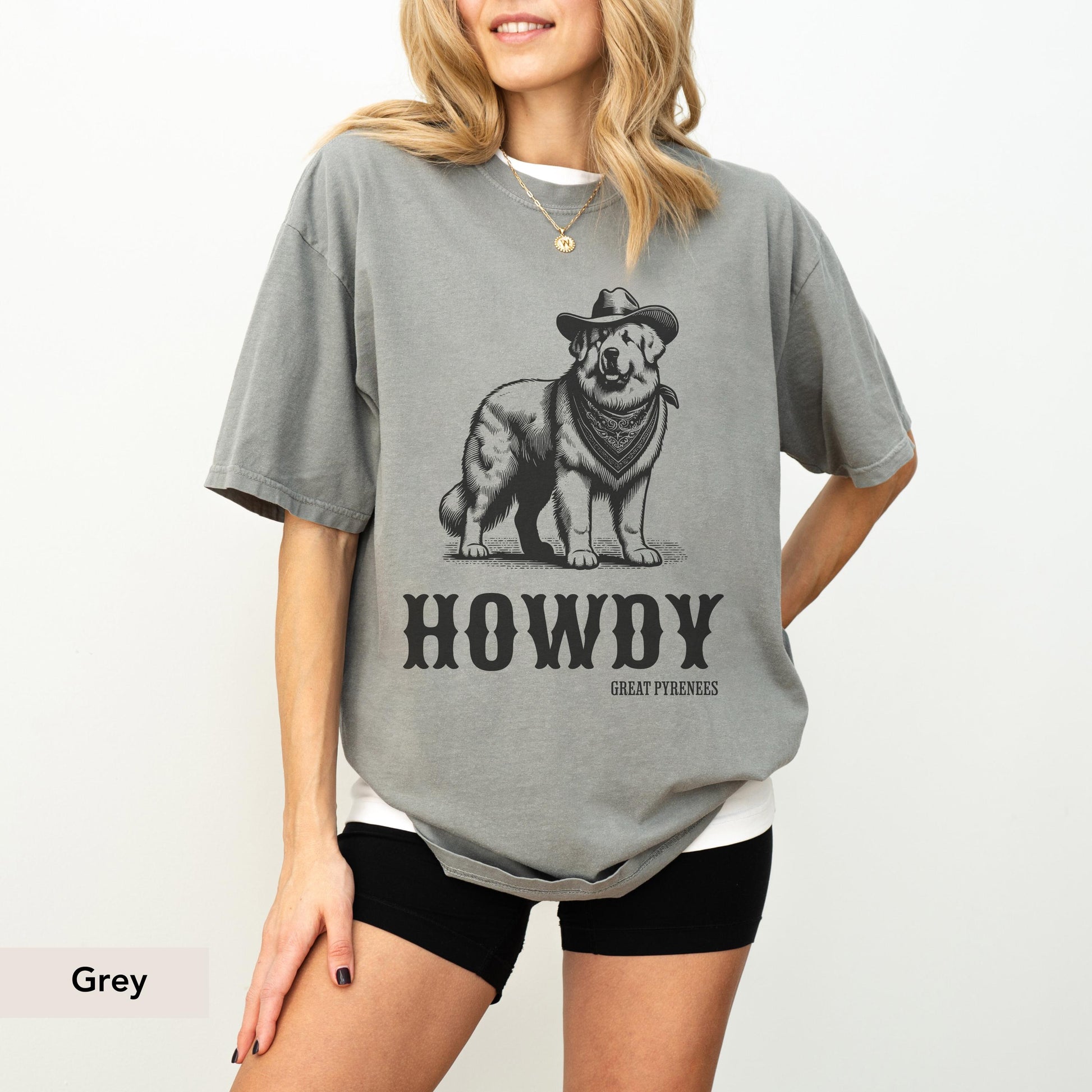 Howdy Great Pyrenees Comfort Colors Shirt, Pyrenees shirt, Pyrenees gift, Great Pyrenees t shirt, Pyrenees dog lover, Great Pyrenees