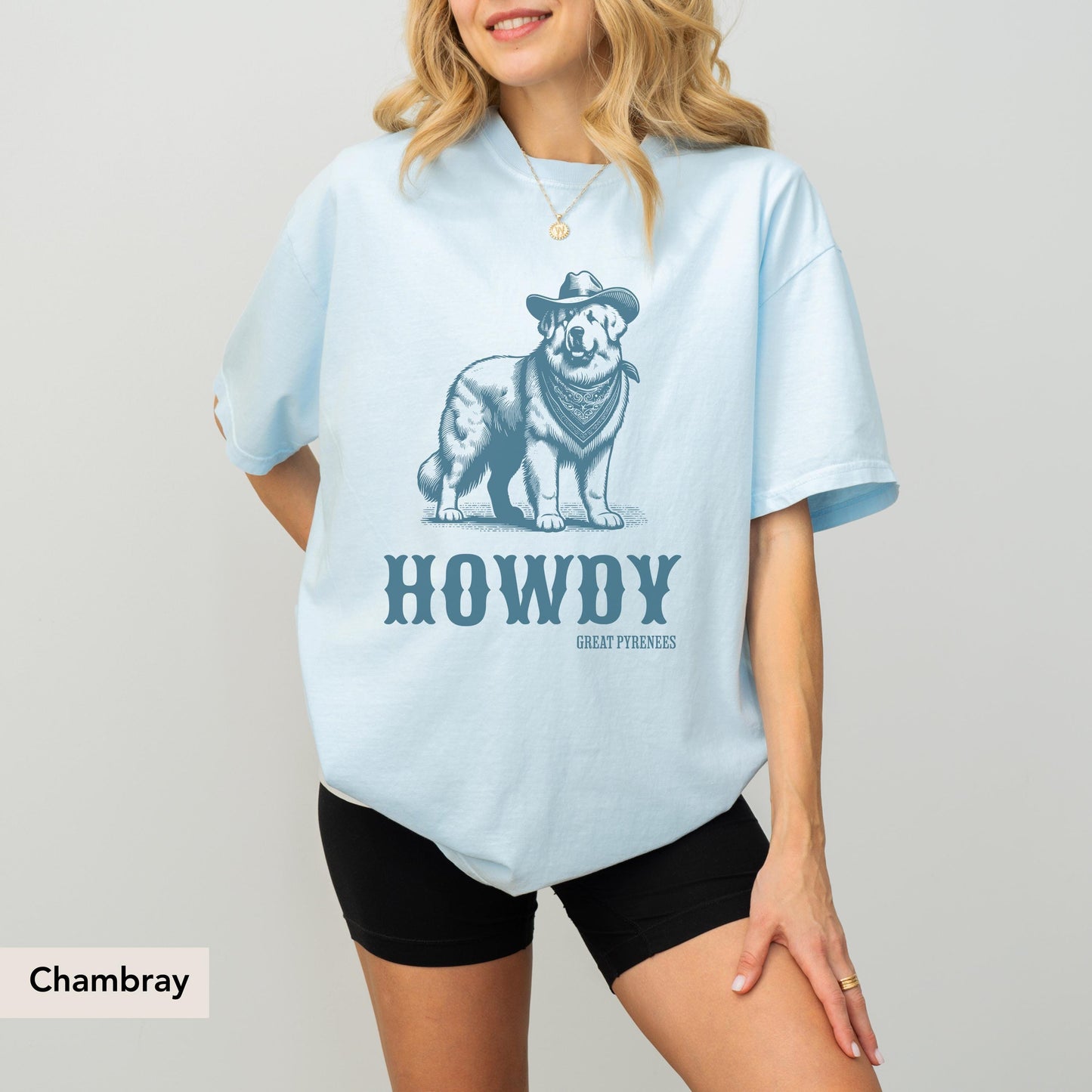 Howdy Great Pyrenees Comfort Colors Shirt, Pyrenees shirt, Pyrenees gift, Great Pyrenees t shirt, Pyrenees dog lover, Great Pyrenees