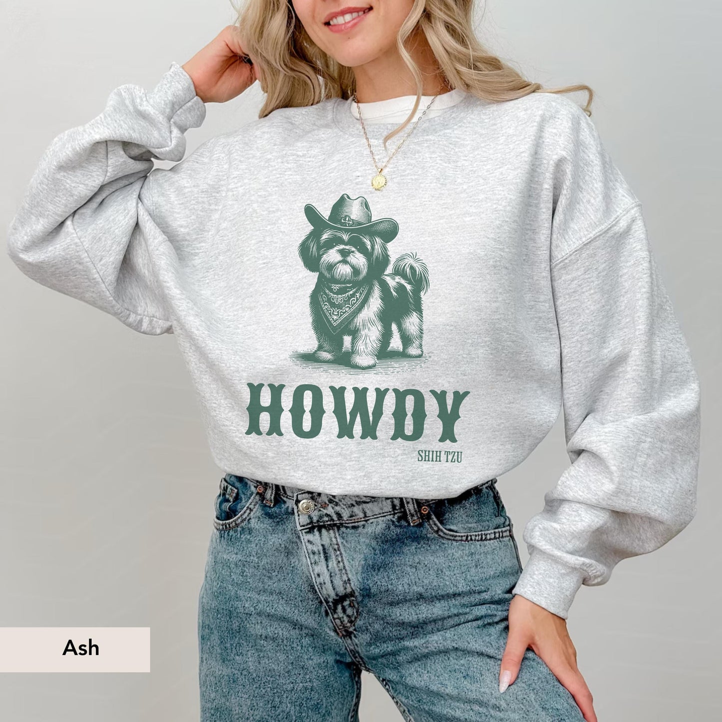 Howdy Shih tzu Sweatshirt, Shih tzu, Shih tzu gift, Shih tzu shirt, Shih tzu mom, Shih tzu sweater, Dog mom, Shih tzu dog, Dog western
